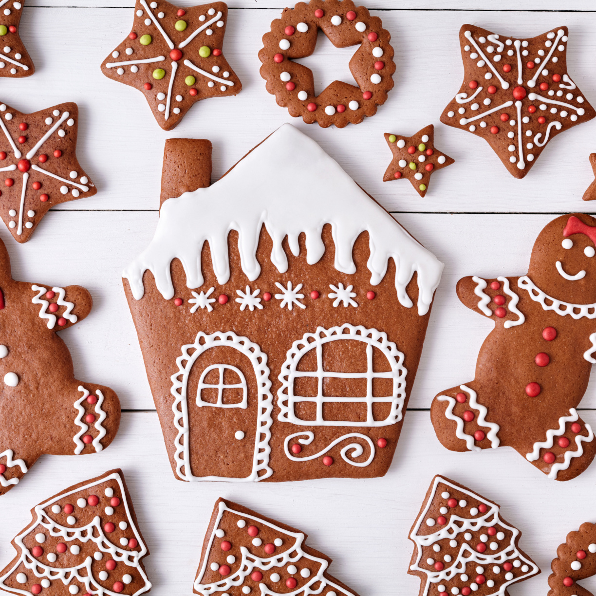 1230x1230 Yummy, cookie, Christmas wallpaper, 5616x HD image, picture, b92250d9, Phone