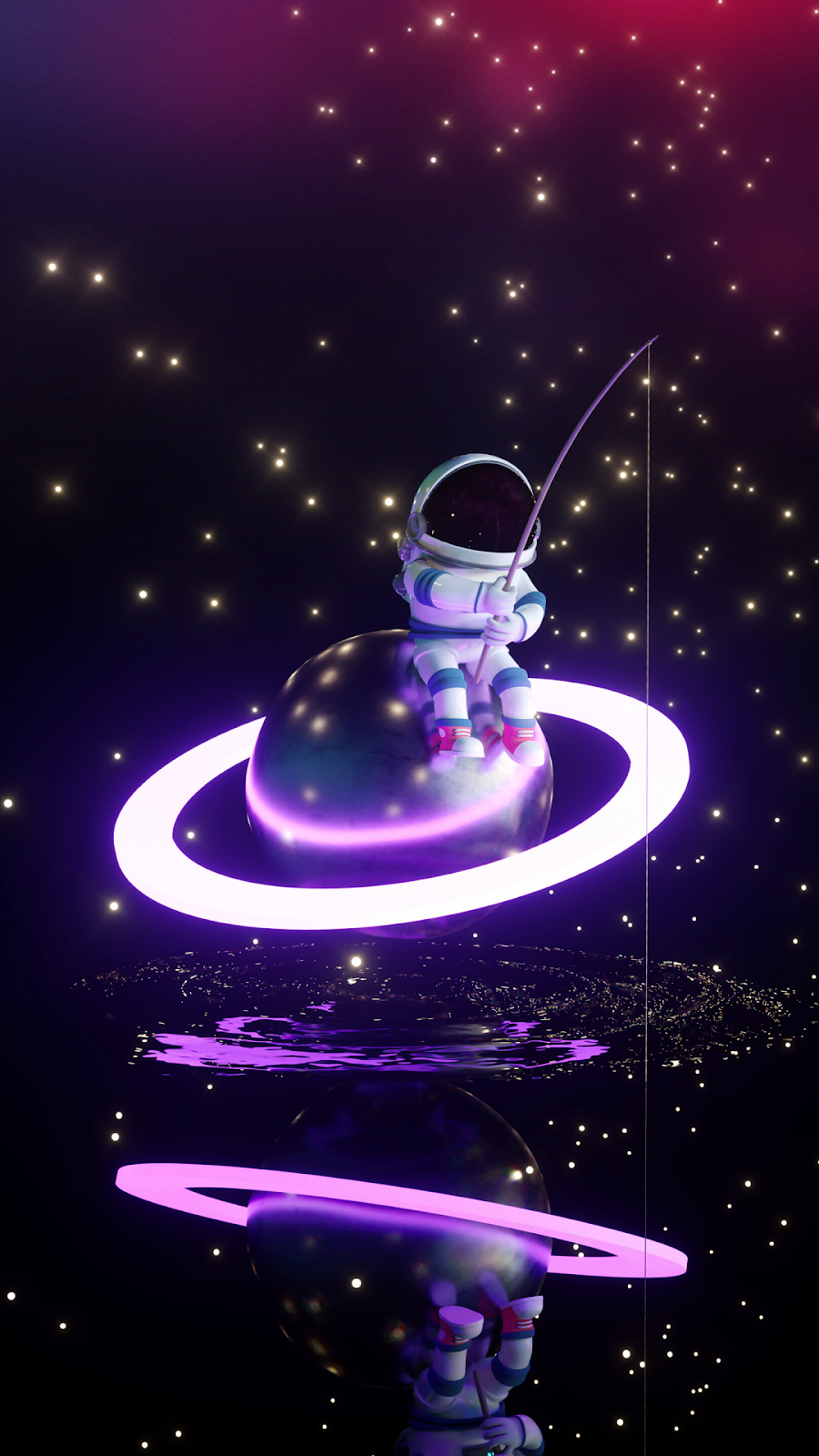 900x1600 Astronaut black wallpaper, Phone