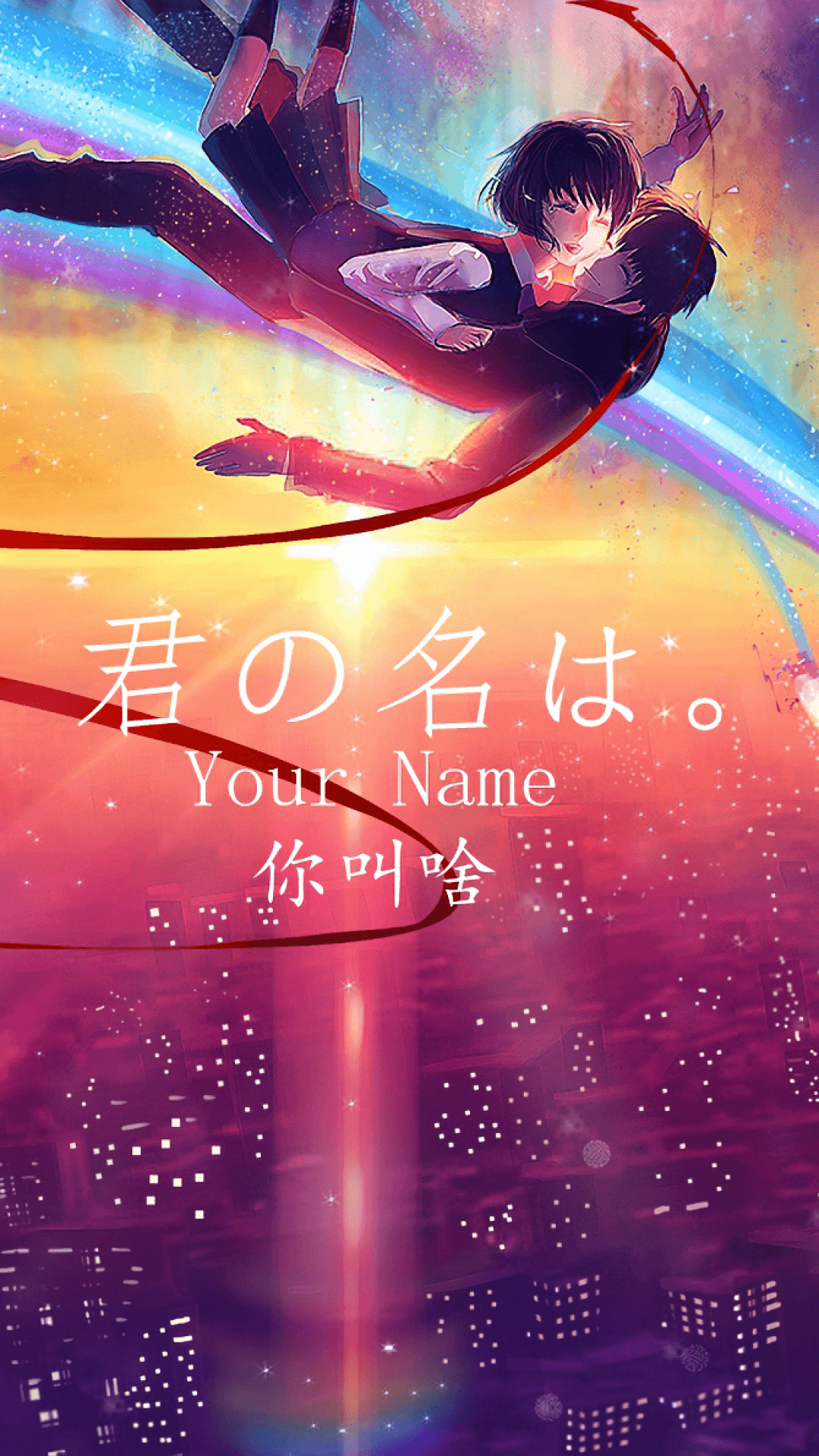 1080x1920 Download  Your Name, Taki Tachibana, Mitsuha Miyamizu, Phone