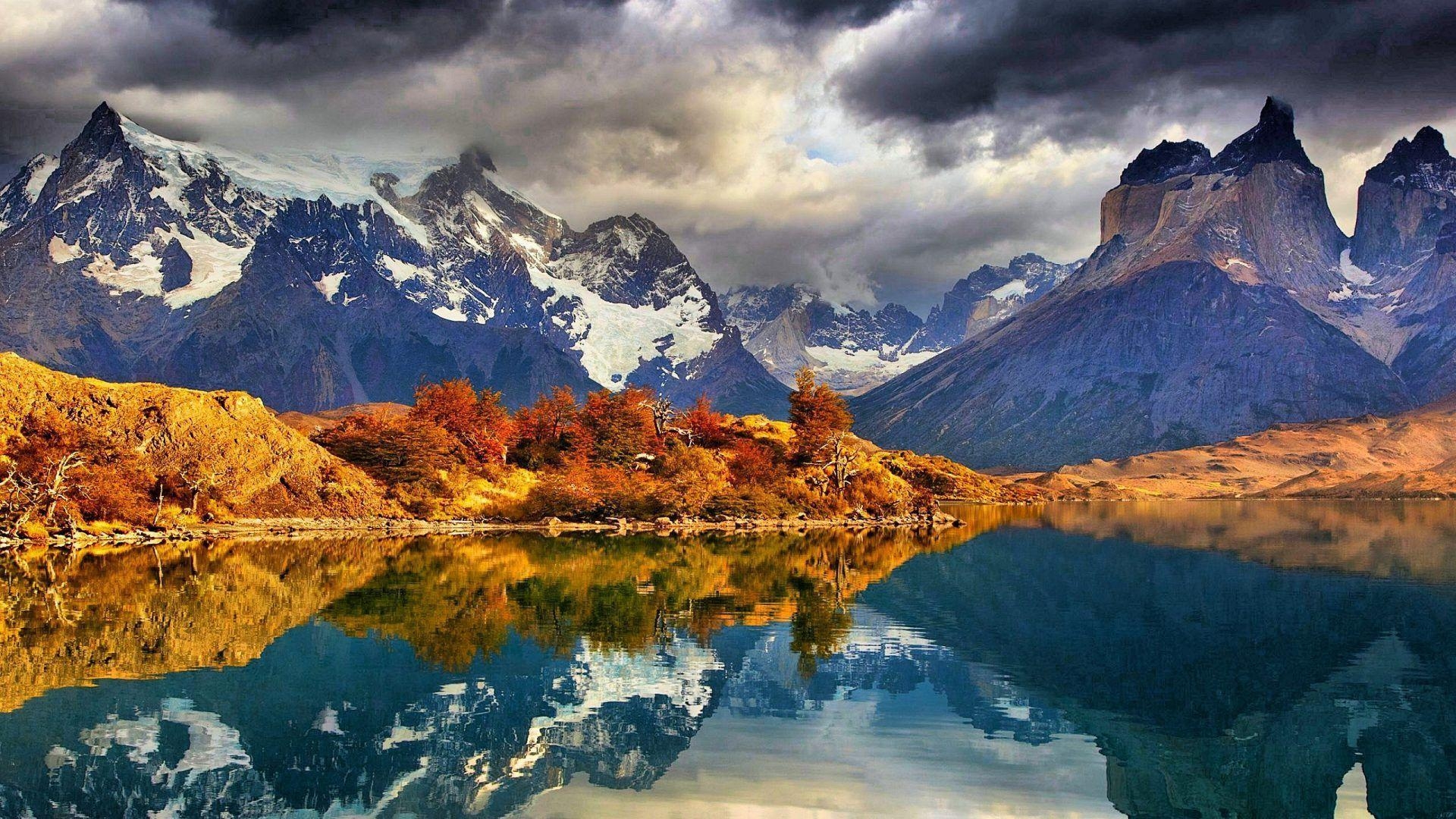 1920x1080 Paine Tag wallpaper: Andes Chile South Mountains Patagonia, Desktop
