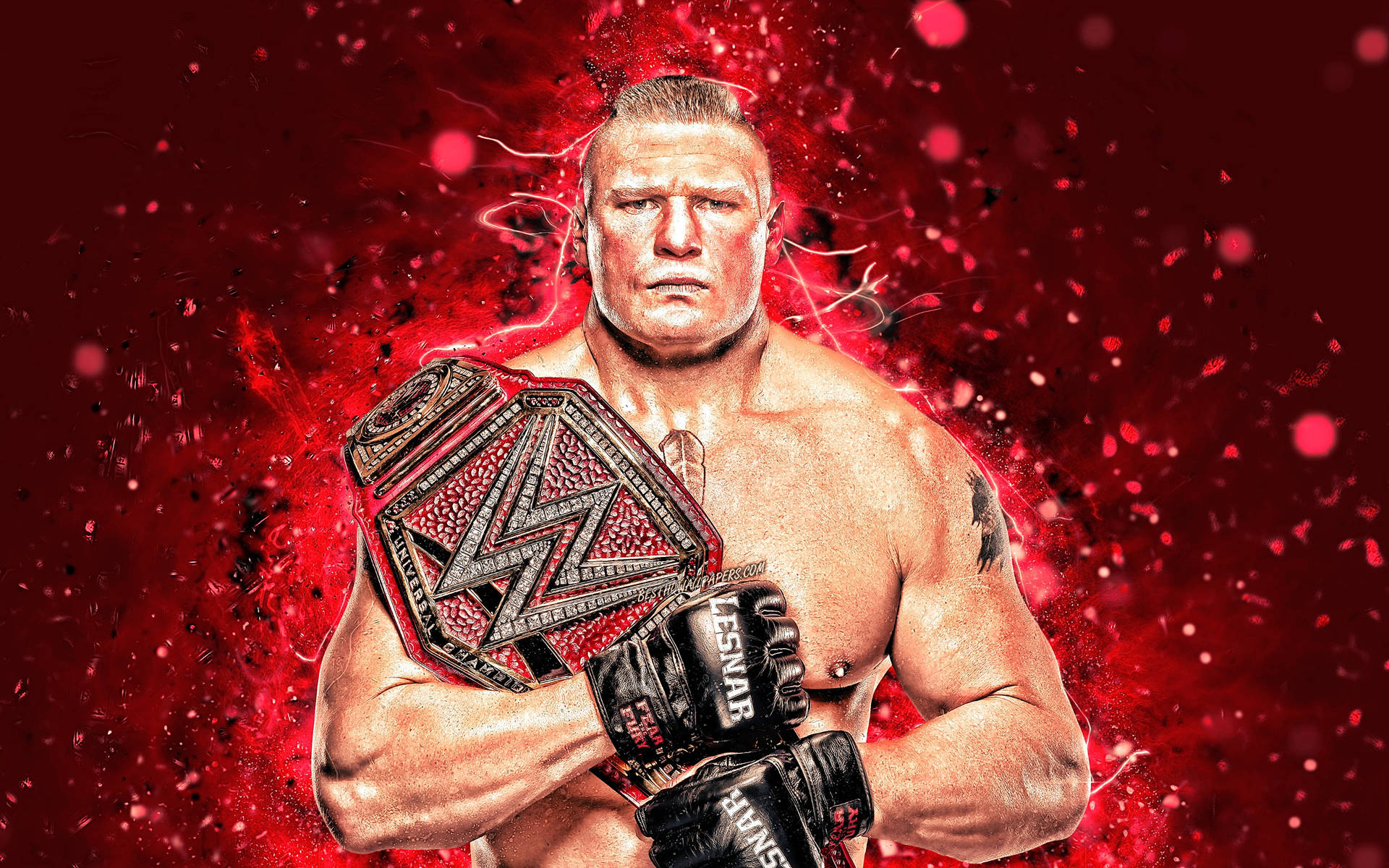 1920x1200 Download Brock Lesnar Red Abstract Fanart Wallpaper, Desktop