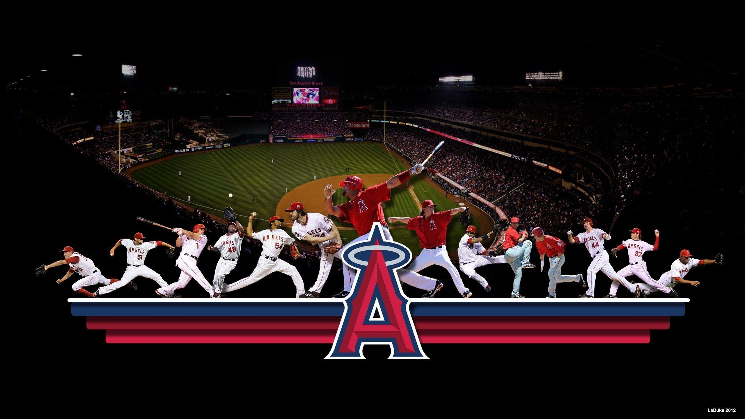 2560x1440 Los Angeles Angels Mlb Baseball Art, Los Angeles Angels, Desktop
