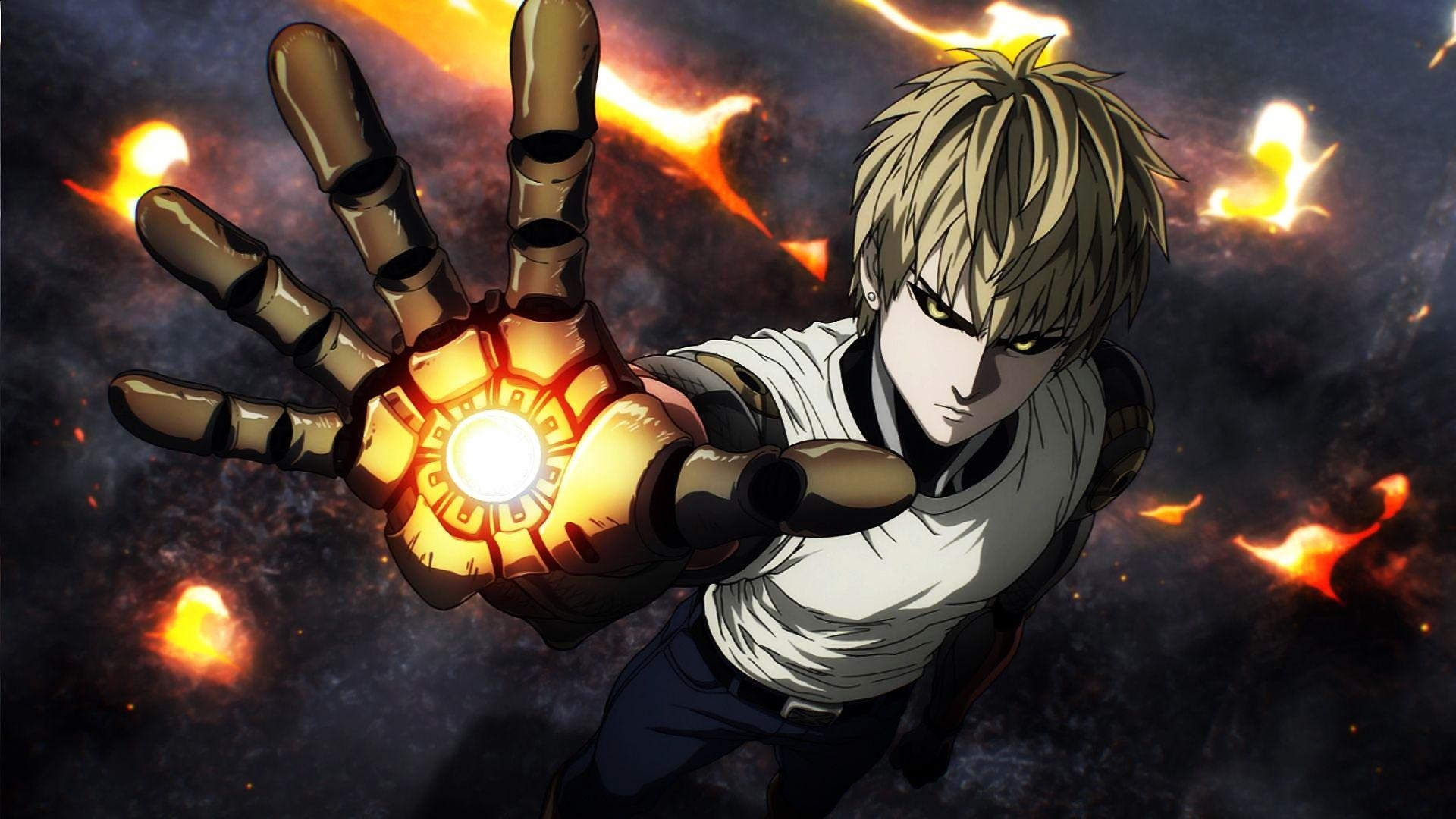 1920x1080 Anime One Punch Man Genos Wallpaper. Androids, Cyborgs, ExoSuits, Desktop