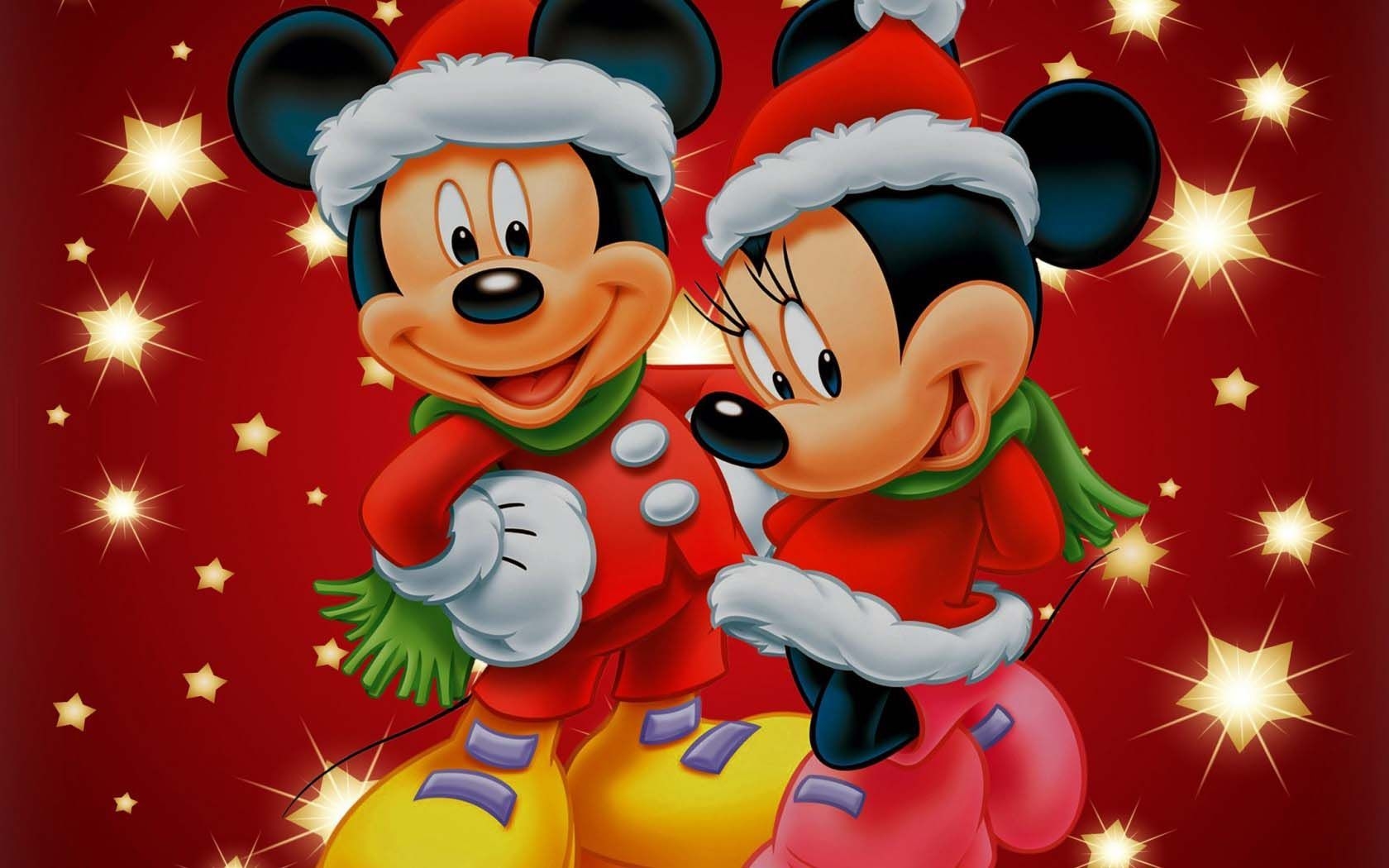 1680x1050 Disney Characters Christmas Wallpaper, Desktop