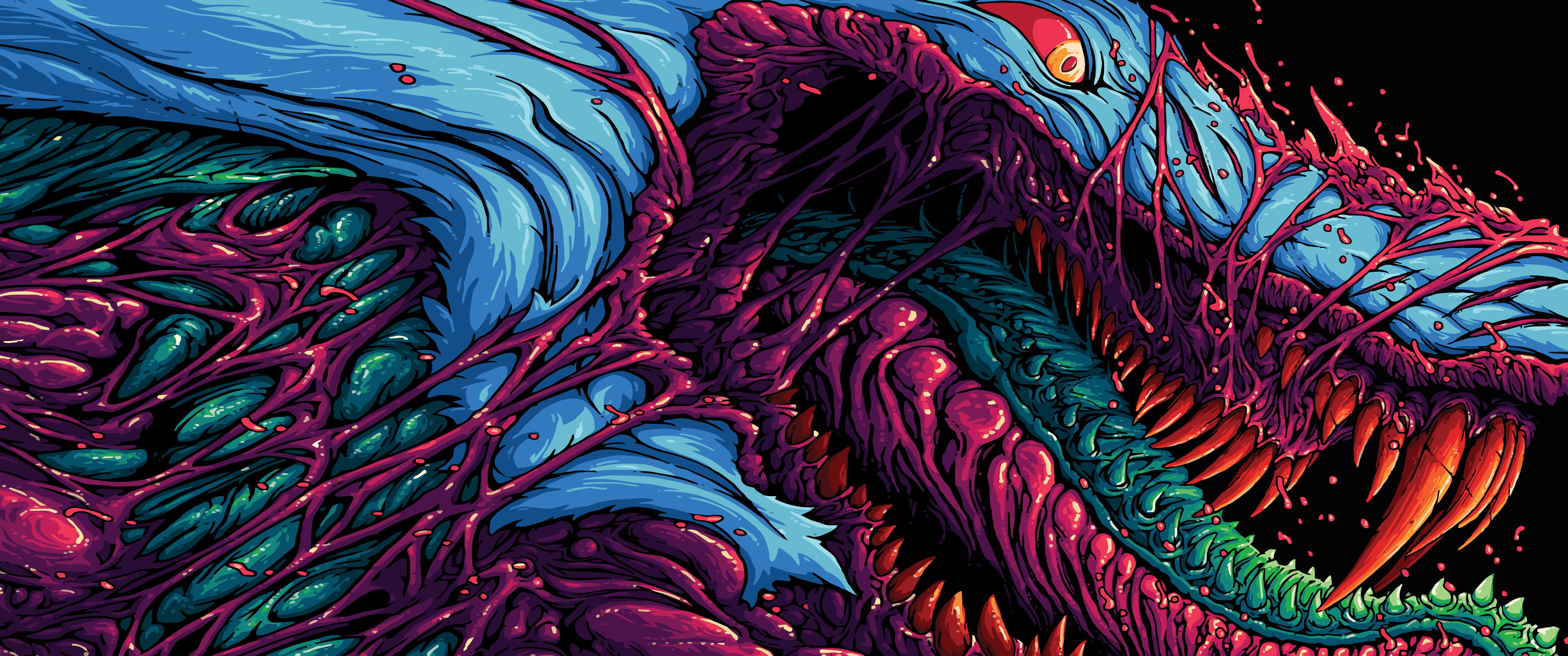 3440x1440 Hyper Beast by Brock Hofer [] [png], Dual Screen