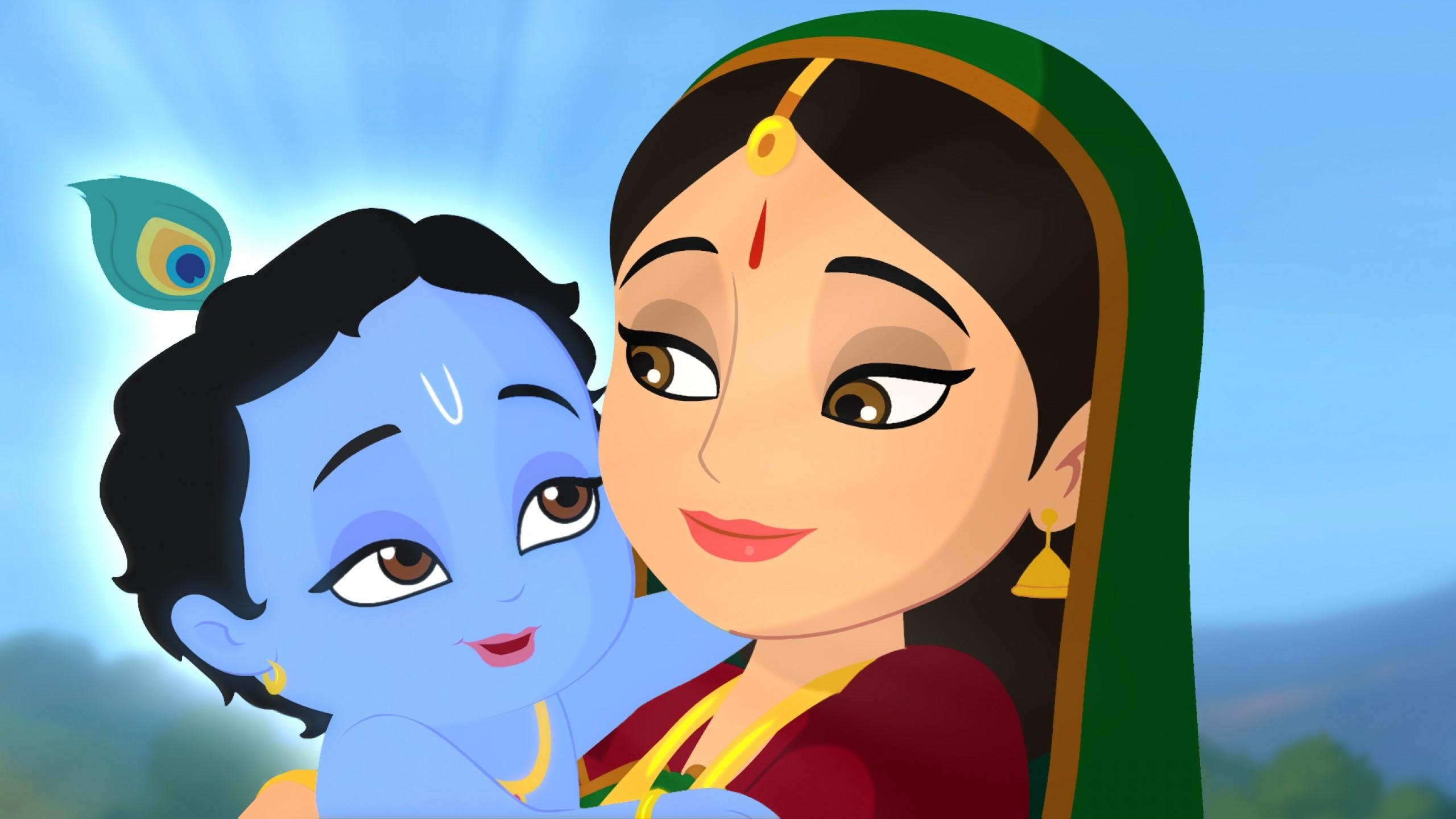 2560x1440 Krishna Cartoon wallpaper, Desktop