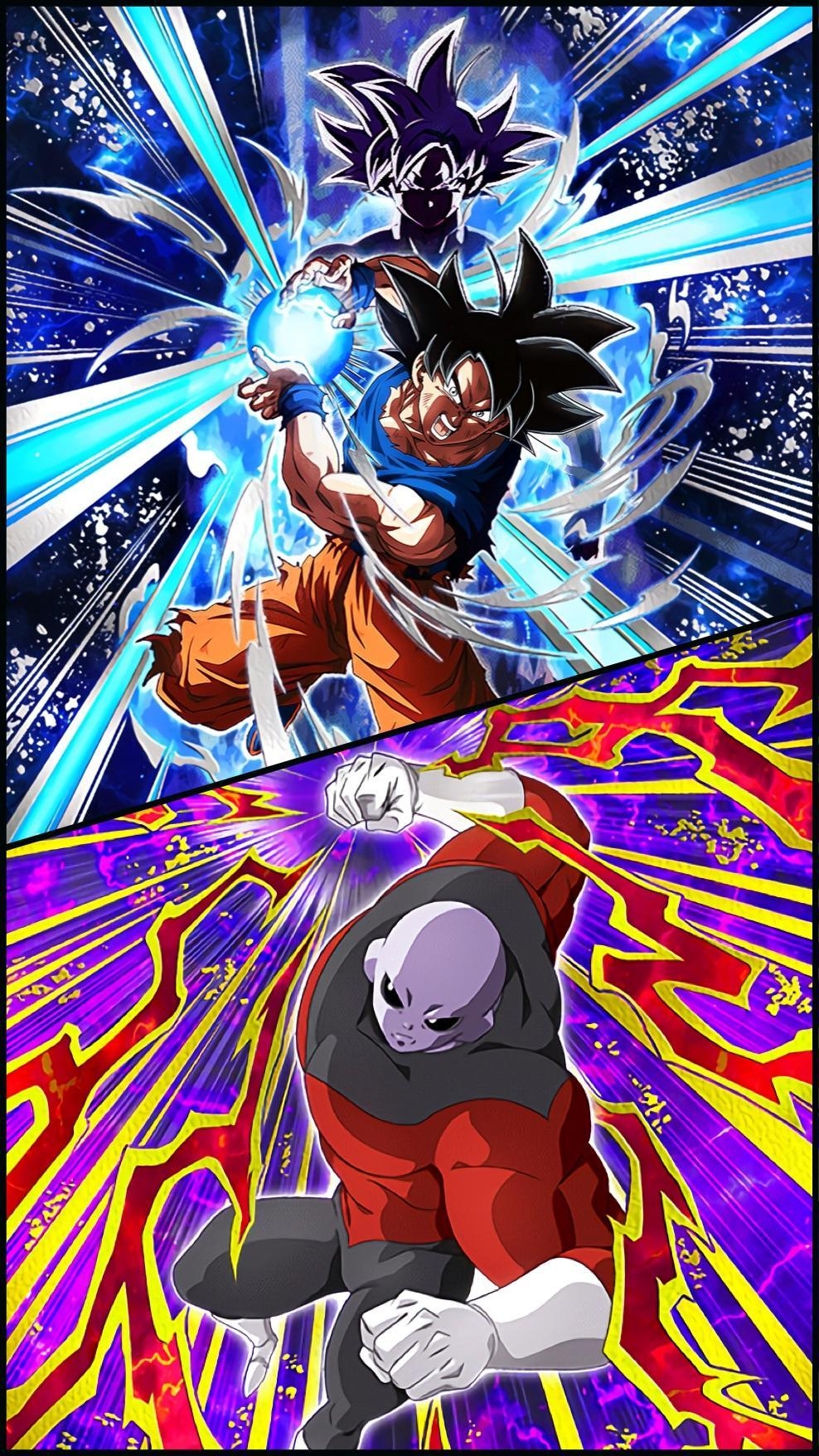 990x1760 Goku vs. Jiren wallpaper. Didn't take much time but looks pretty, Phone