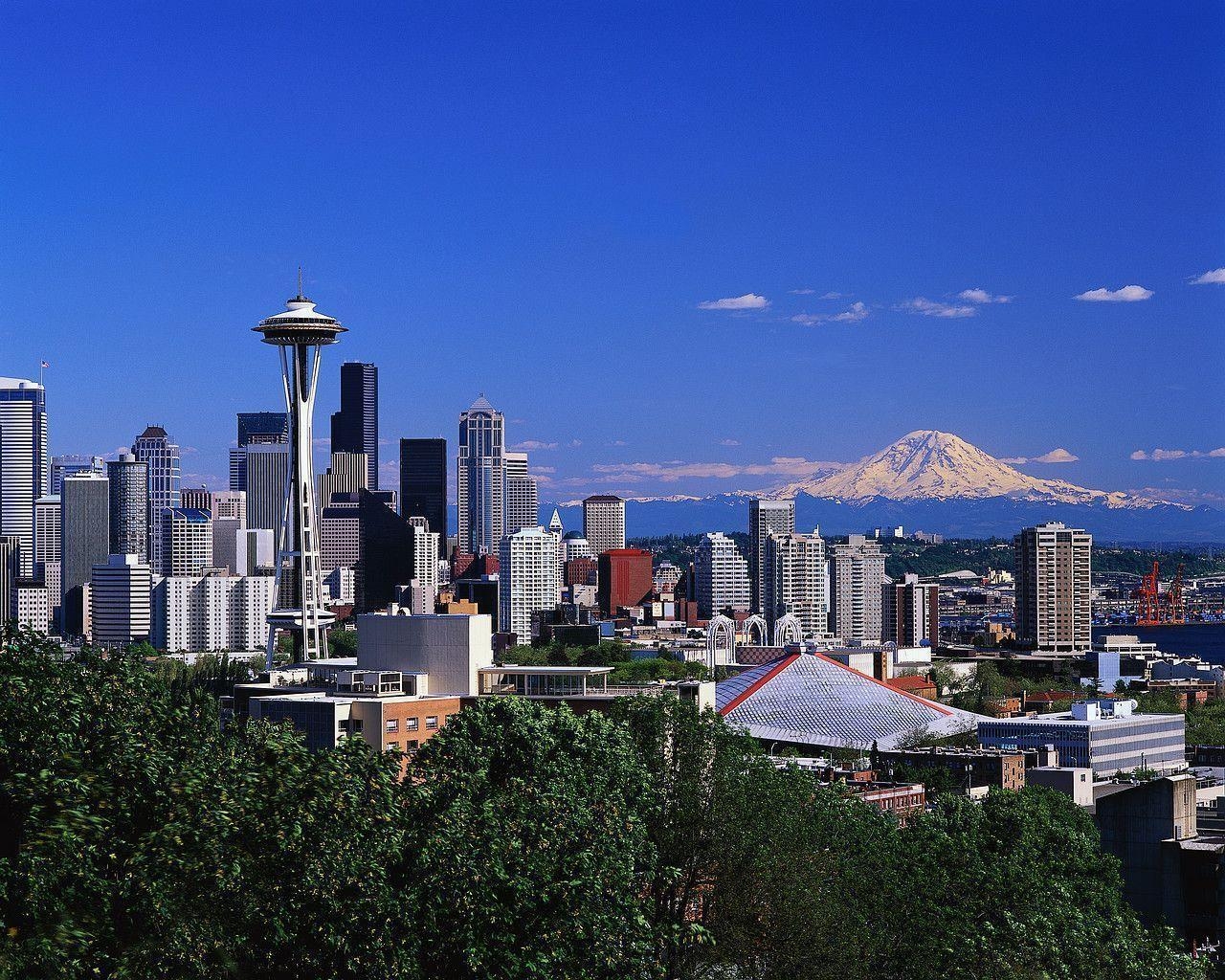 1280x1030 Seattle Skyline Travel photo and wallpaper, Desktop