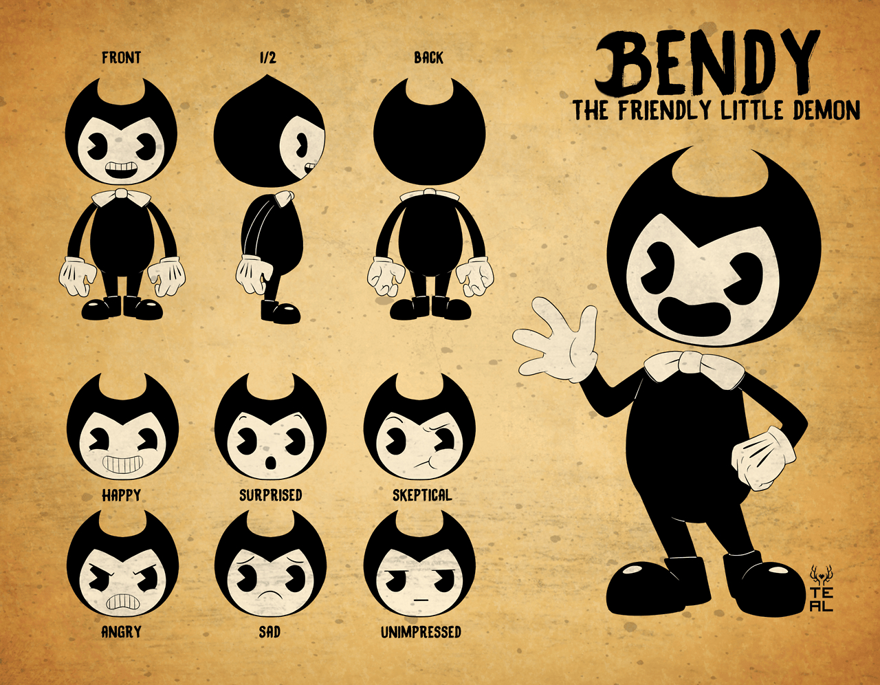 1280x1000 bendy and the ink machine wallpaper wallpaper cave. Cute, Desktop