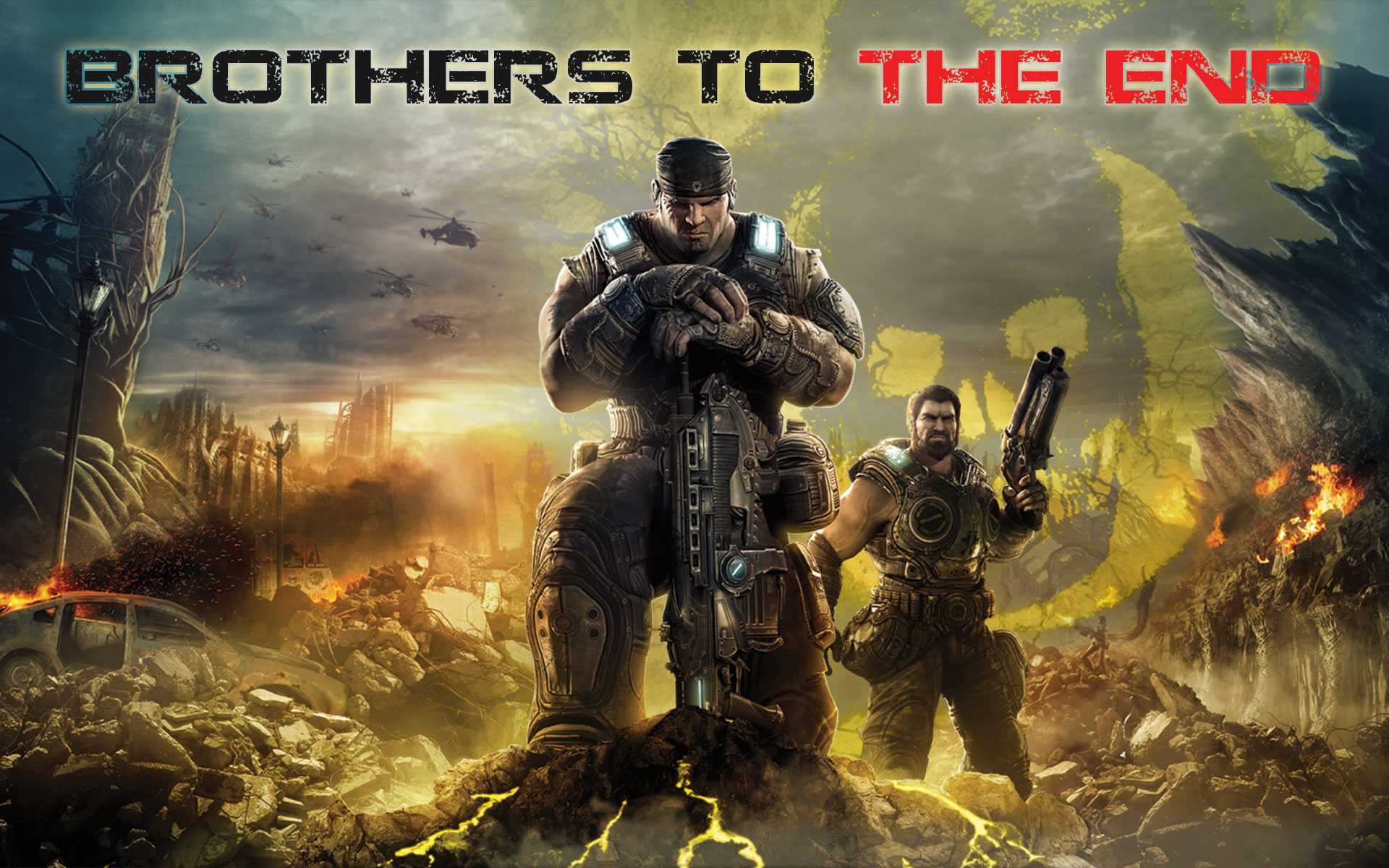 1920x1200 Gears Of War Wallpaper Full HD Pics Computer Brothers To The End, Desktop