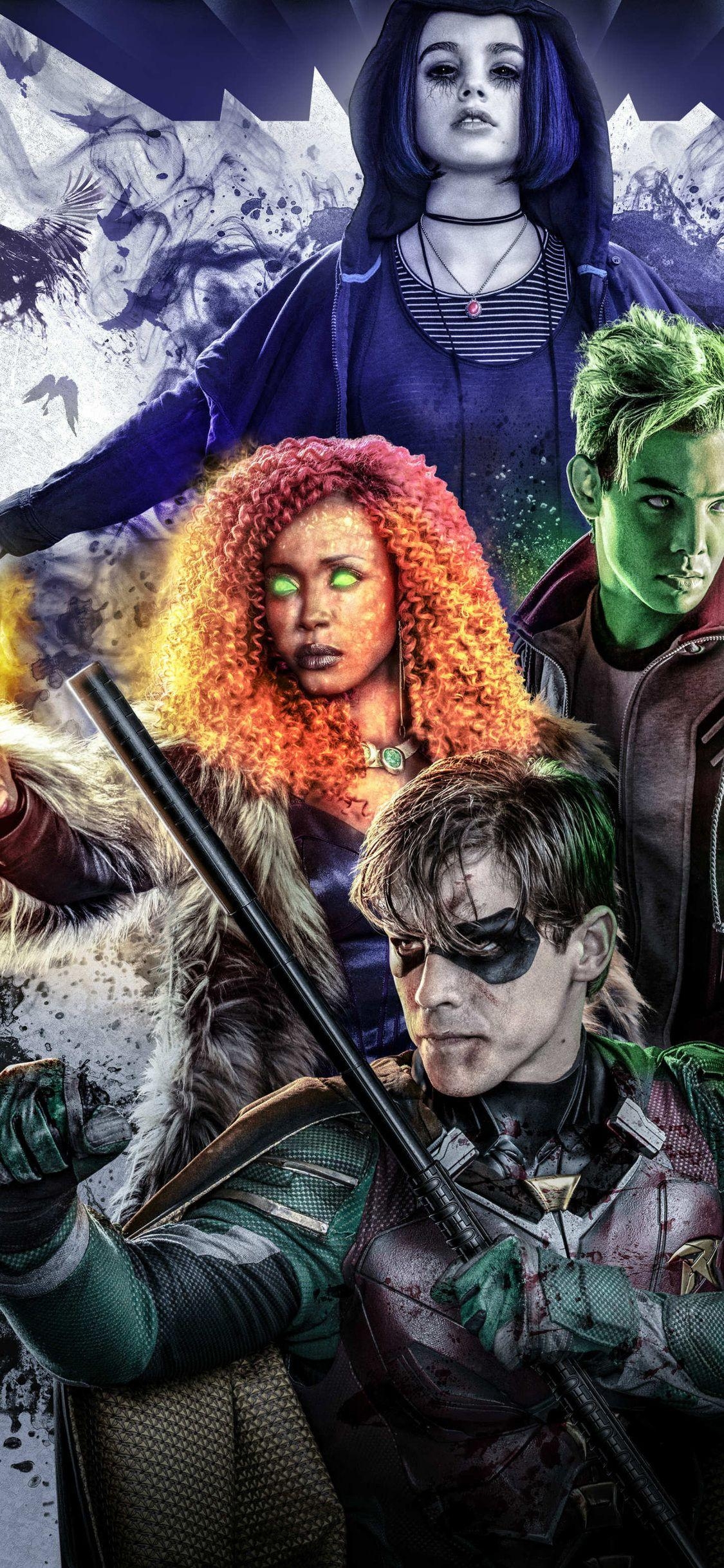 1130x2440 Beast Boy Raven And Starfire In Titans 2018 iPhone XS, iPhone iPhone X HD 4k Wallpaper, Image, Background, Photo and Picture, Phone