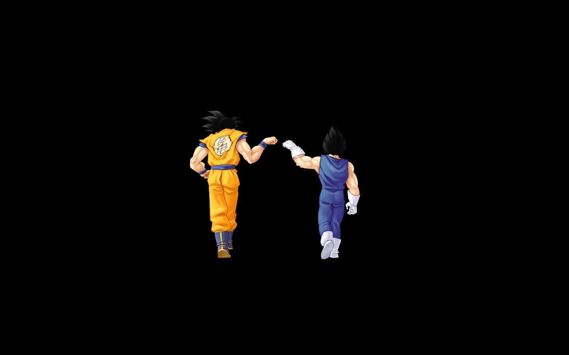 1920x1200 Dragon Ball Z Goku and Vegeta Black Background Wallpaper. Dragon, Desktop