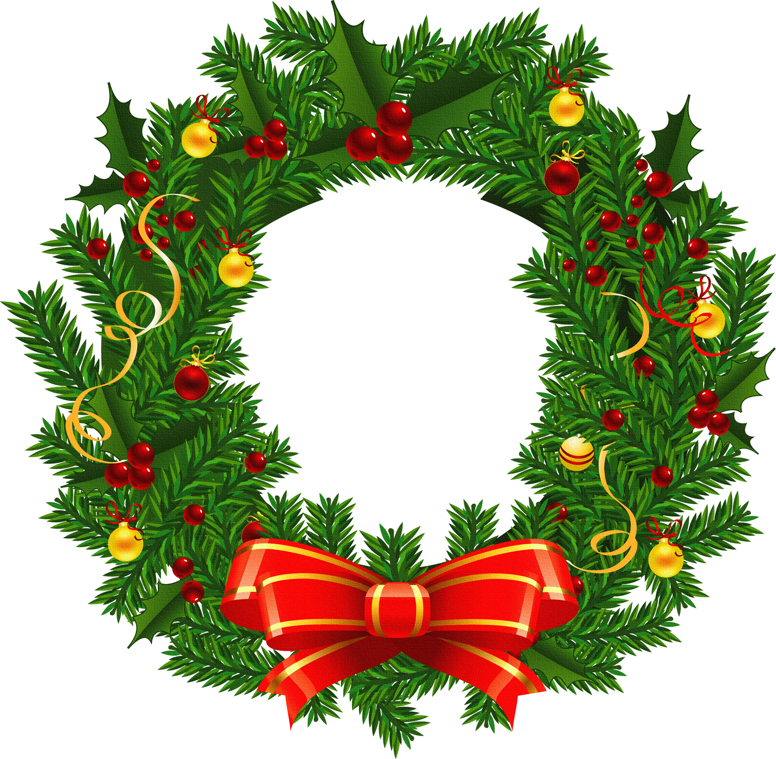 2700x2650 Large Transparent Christmas Wreath PNG Picture, Desktop