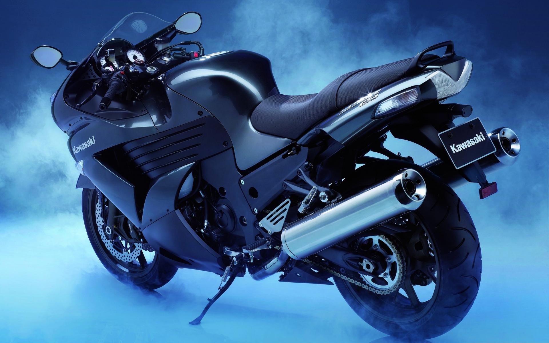 1920x1200 Black Kawasaki Bike, Desktop