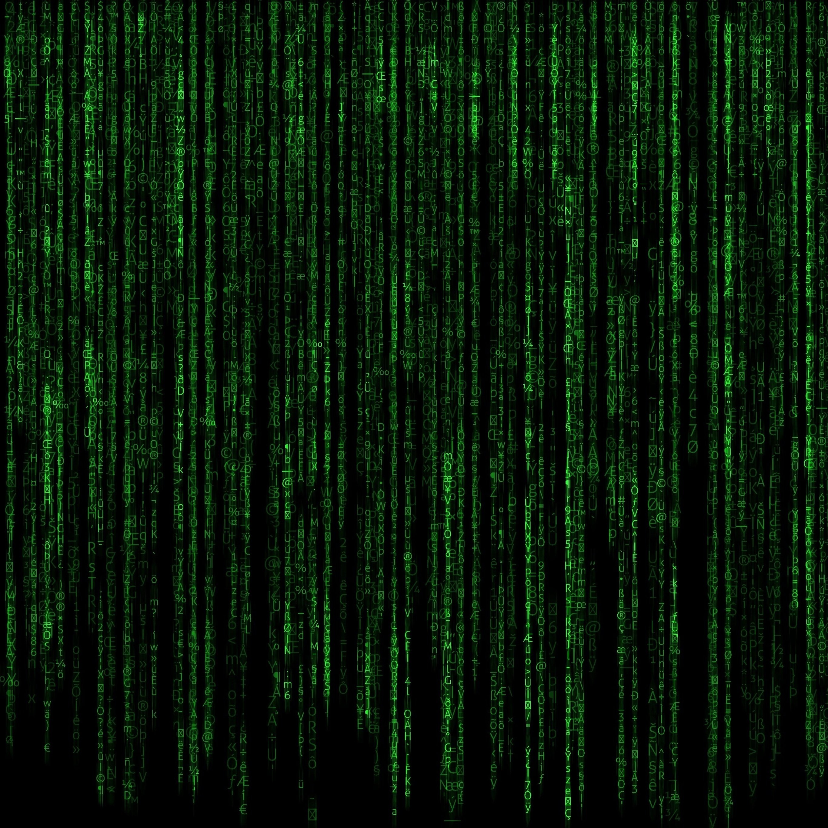 2740x2740 Matrix Wallpaper 4K, Program, Falling, Phone