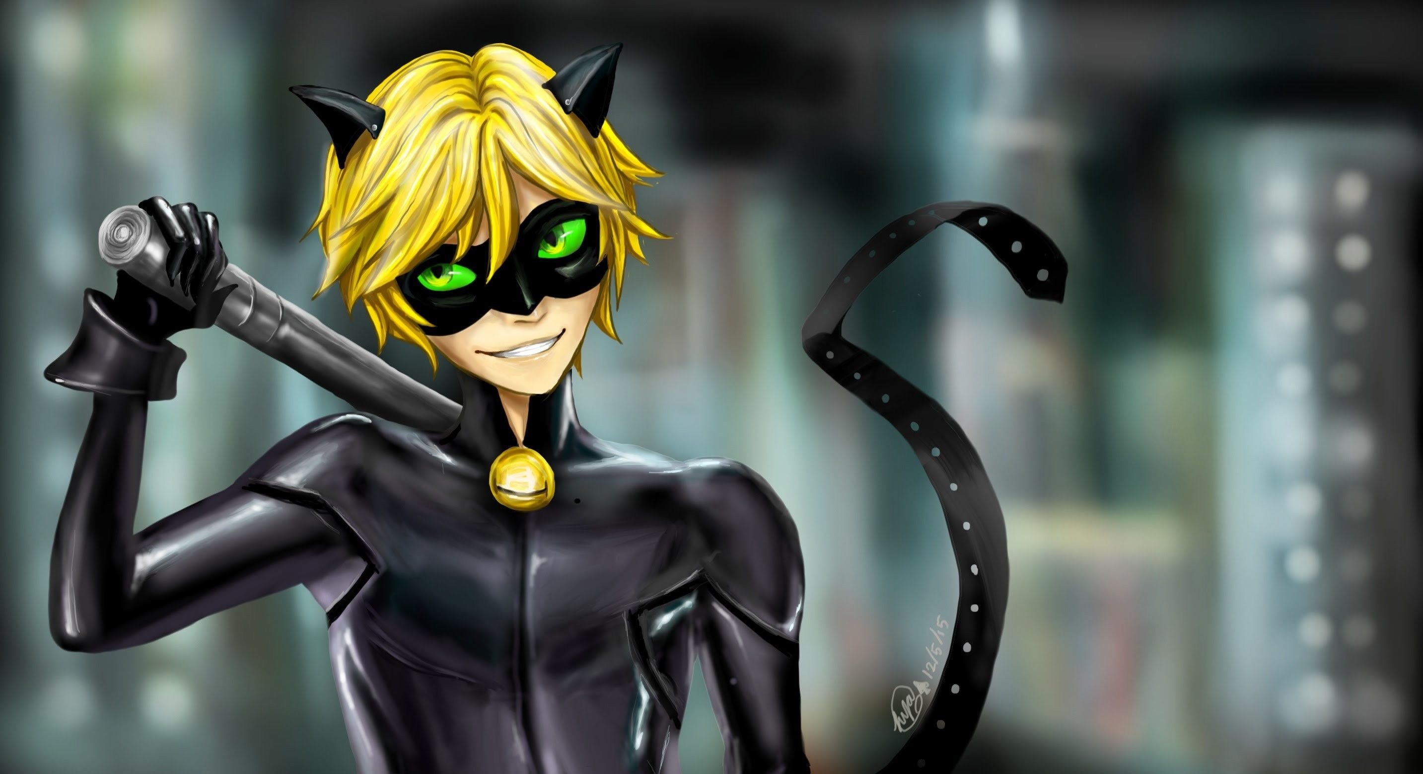 2870x1560 Cat Noir Wallpaper Aesthetic, Desktop