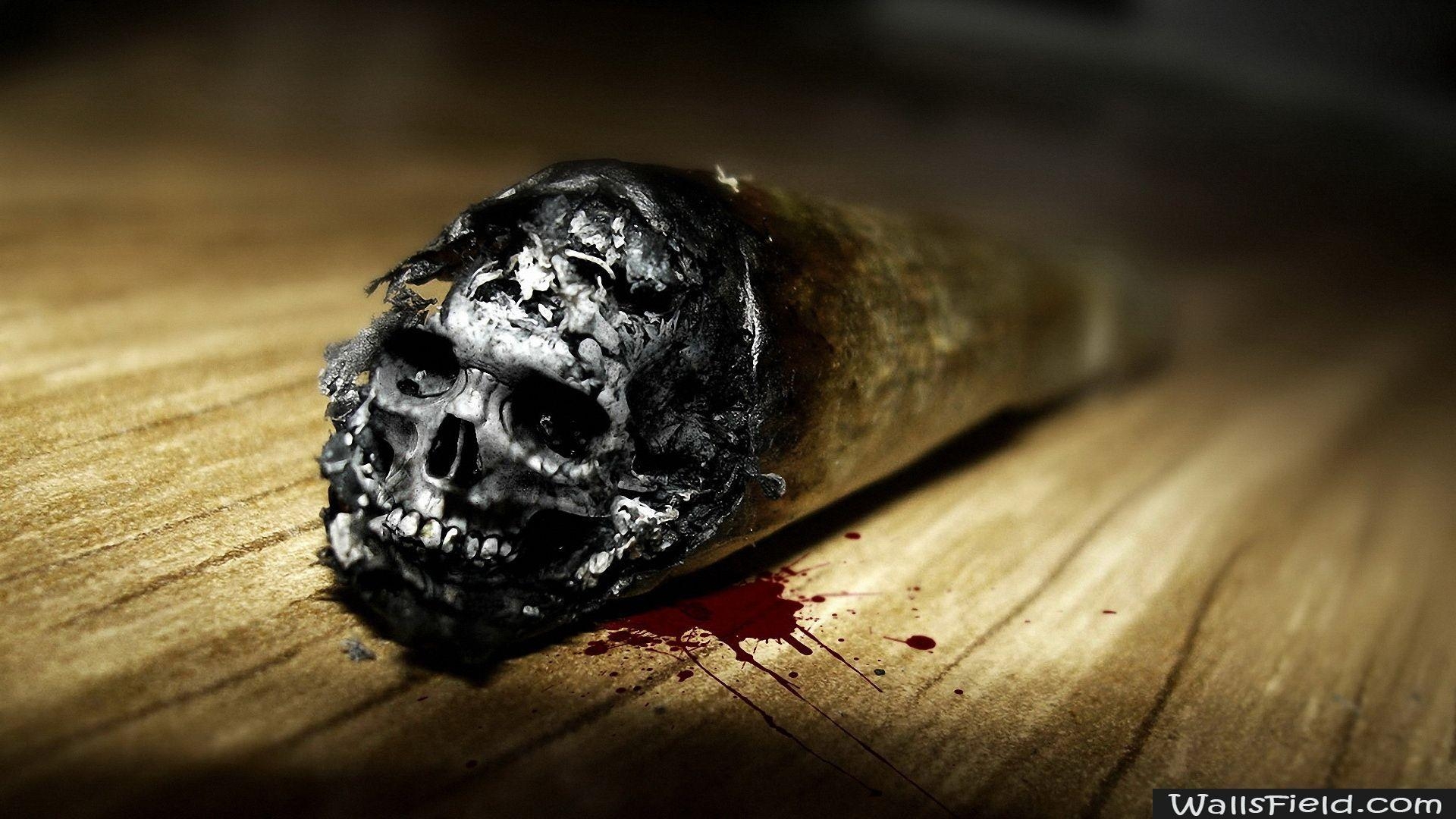 1920x1080 Skull The End Cigarette. Free HD wallpaper, HD wallpaper, Desktop