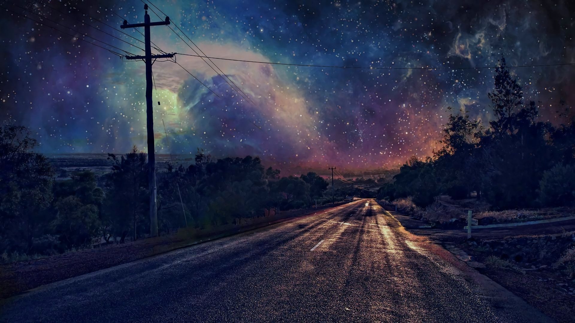 1920x1080 Wallpaper Night Sky, Desktop