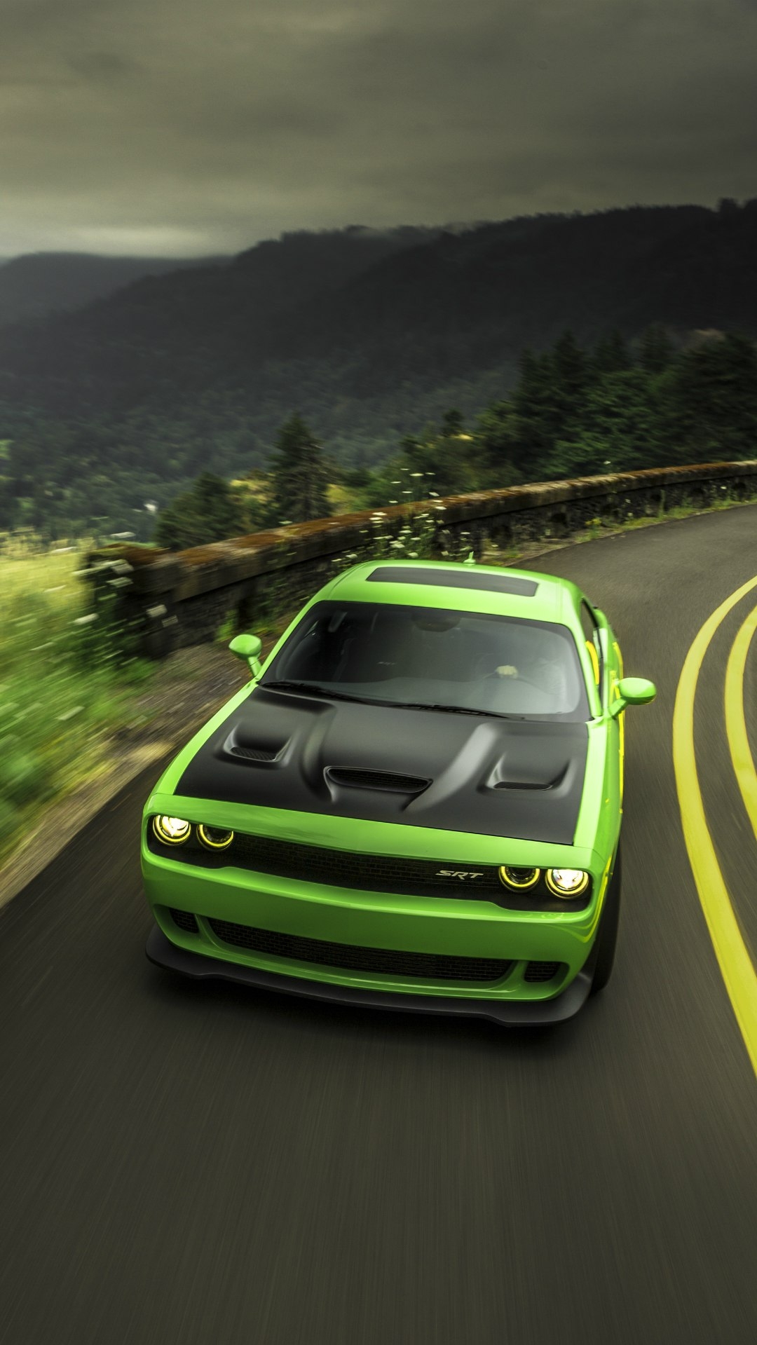 1080x1920 Dodge Challenger SRT Green IPhone Wallpaper Wallpaper, IPhone Wallpaper, Phone