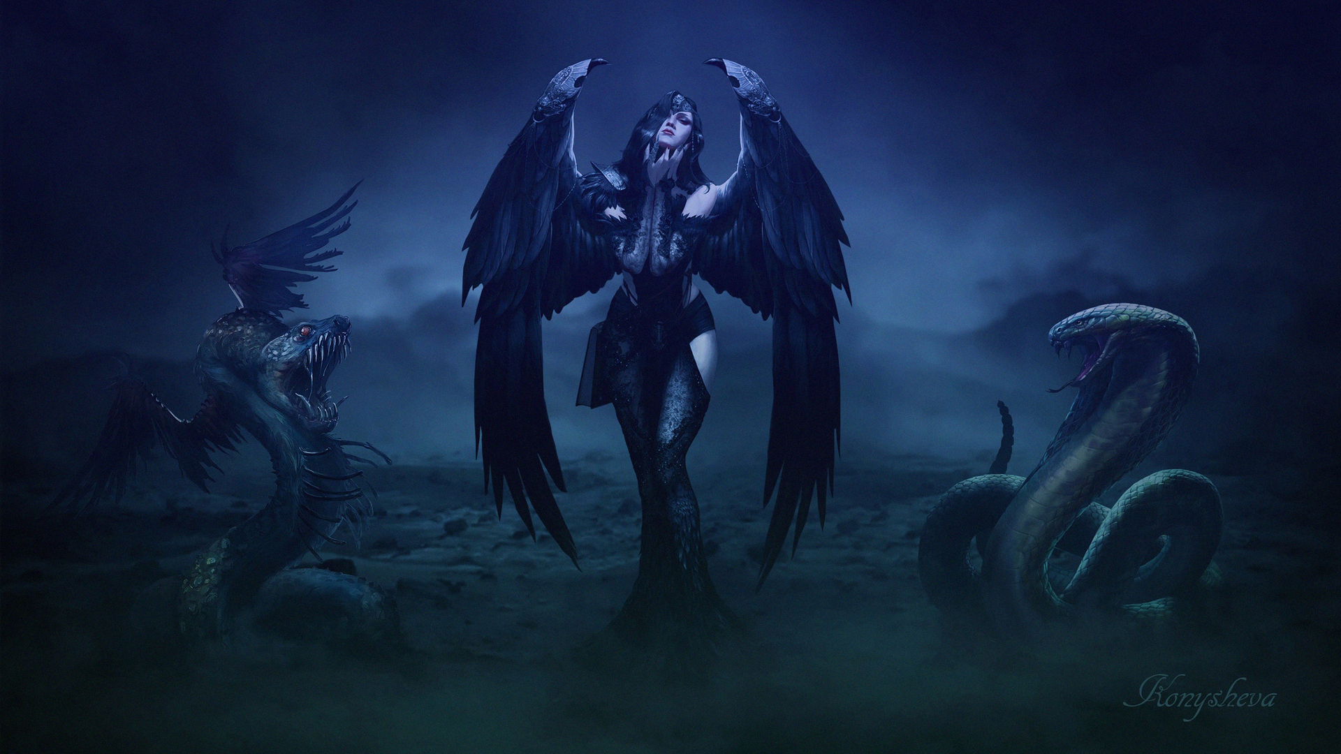 1920x1080 Gothic Angel 4k Laptop Full HD 1080P HD 4k Wallpaper, Image, Background, Photo and Picture, Desktop