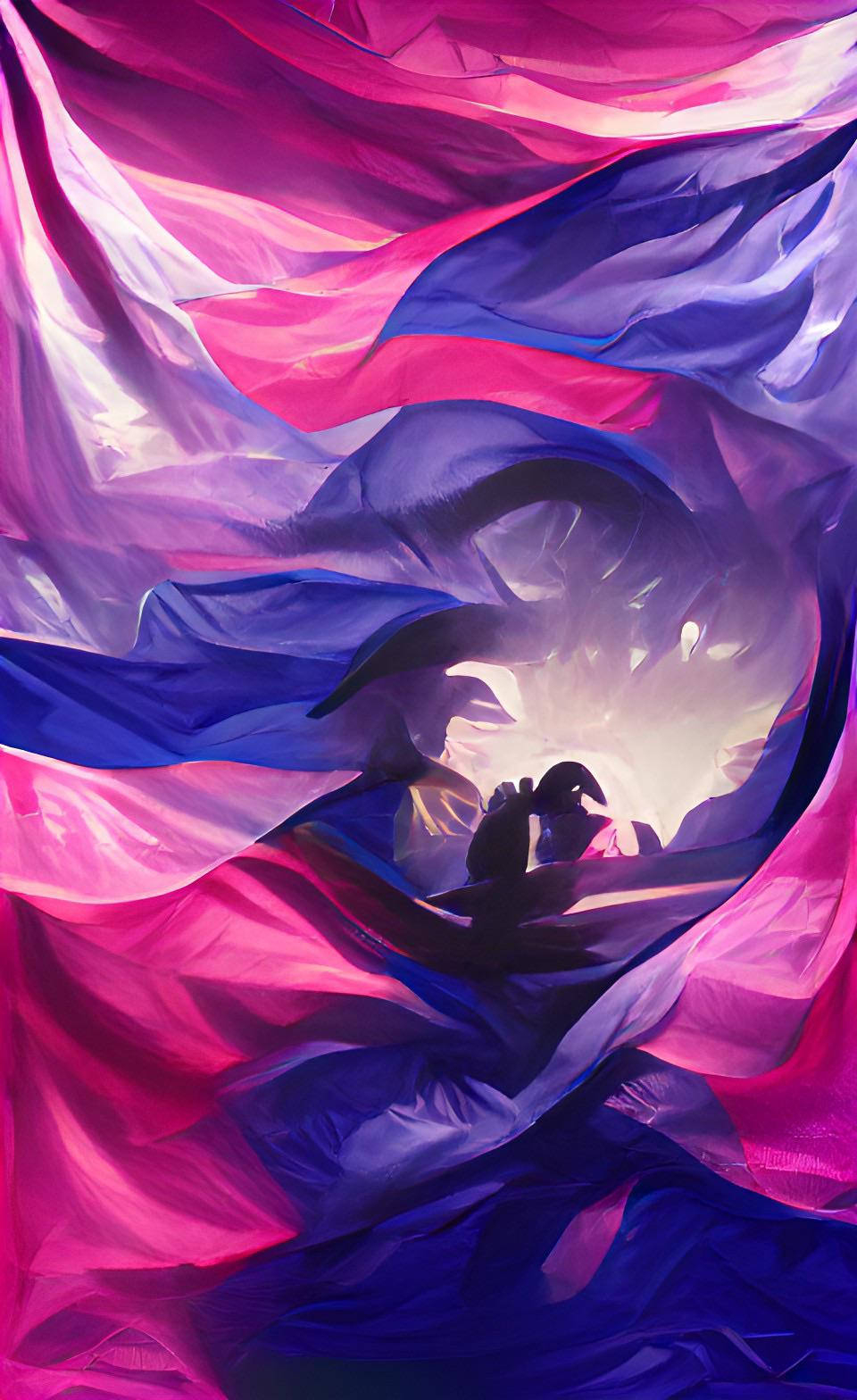 960x1570 Download Bisexual Flag Painting Wallpaper, Phone