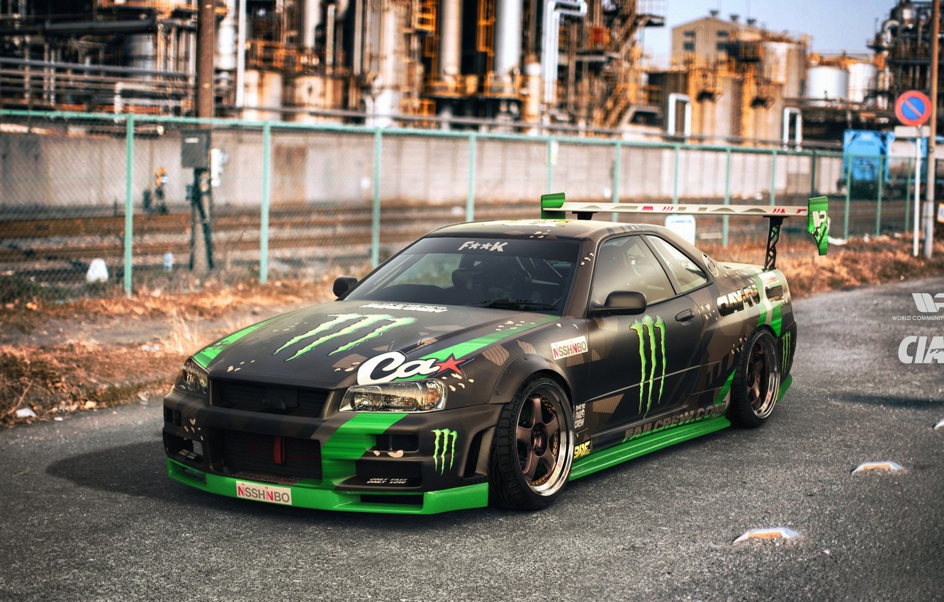 1340x850 Wallpaper Auto, Machine, Nissan, GT R, Skyline, Nissan Skyline, Rendering, Japanese, Nissan Skyline GT R, GT R, R Nissan Skyline R Polischuk, Polischuk Who Stayed, Nissan Skyline Failcrew Drift Team, R 34 Image For, Desktop