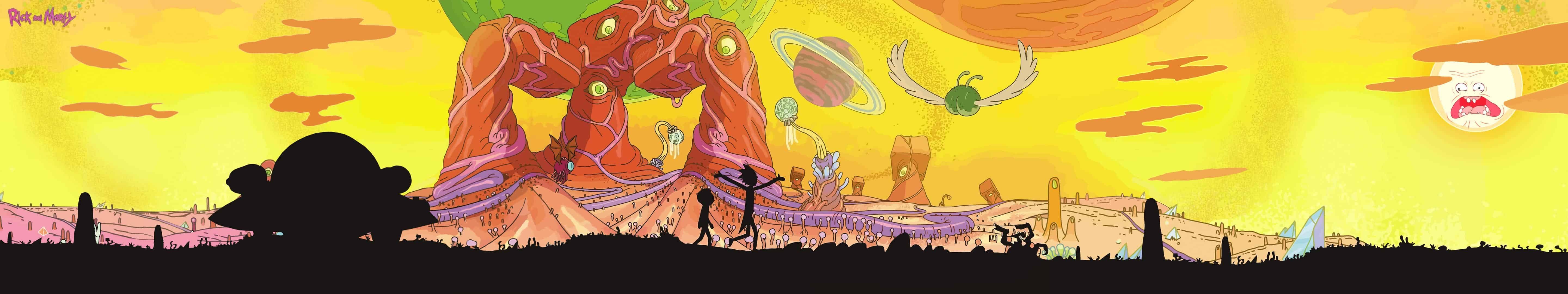 5760x1080 Rick And Morty Triple Monitor Wallpaper, Dual Screen