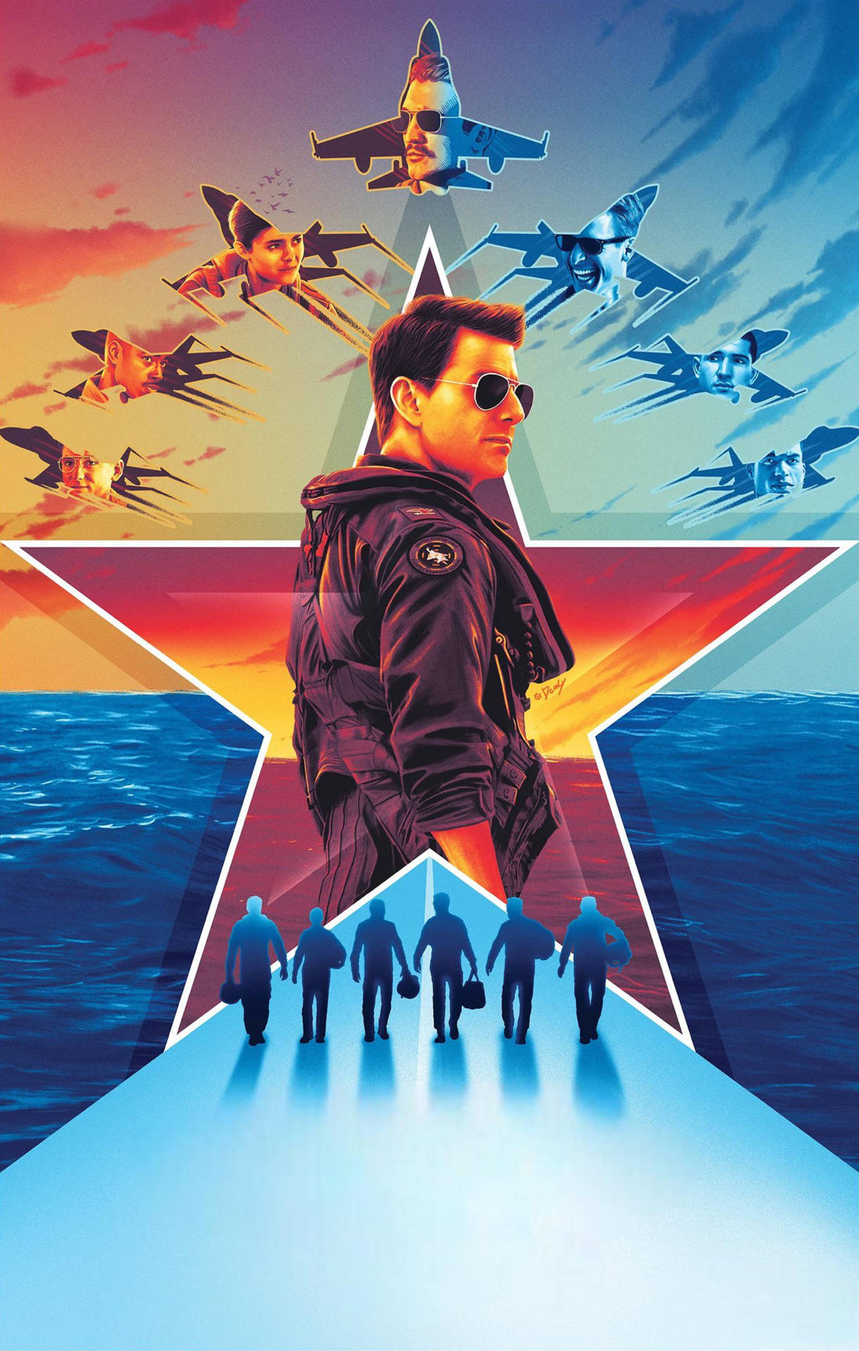 1230x1920 Download Top Gun: Maverick Digital Poster Wallpaper, Phone