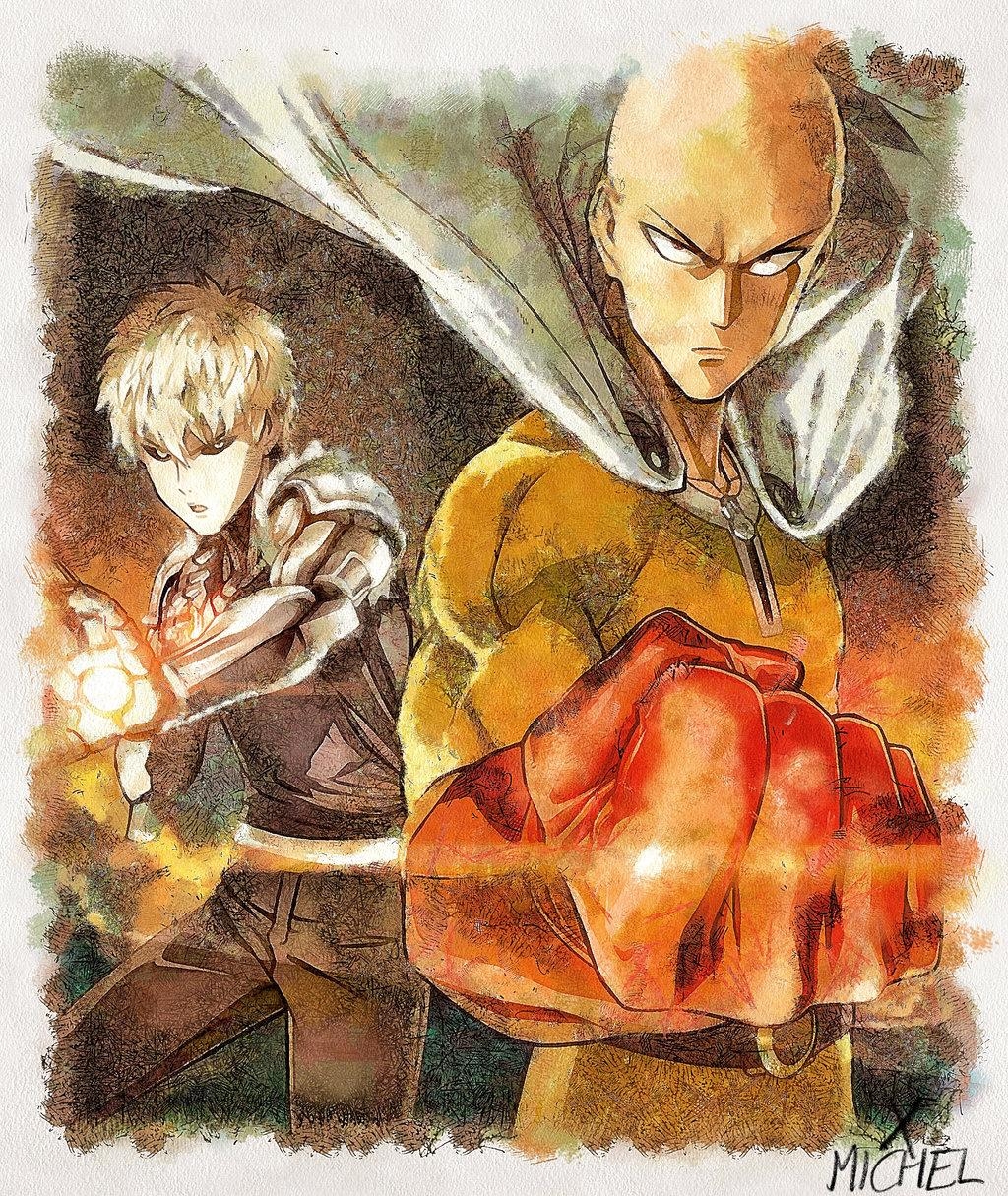 1030x1220 One Punch Man Saitama And Genos Wallpaper 68215, Phone