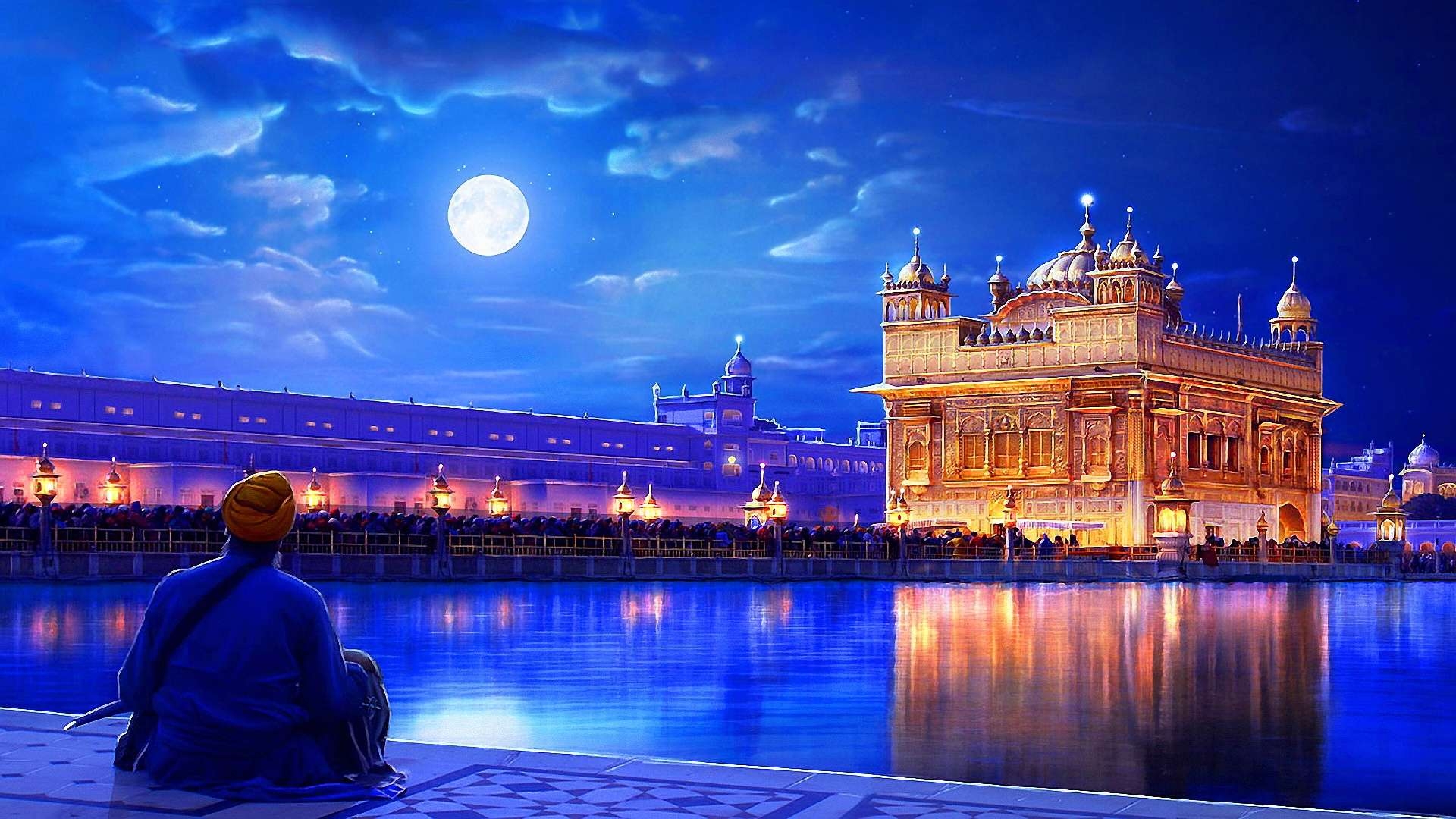 1920x1080 Golden Temple Wallpaper, Desktop