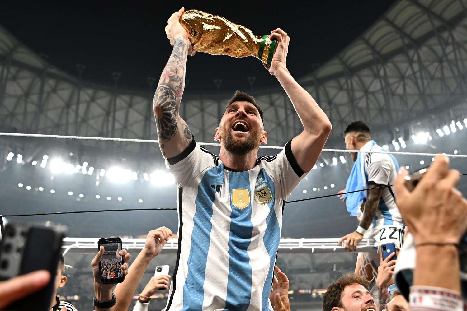 1500x1000 Lionel Messi's World Cup Trophy Photo Is Most Liked Post On Instagram, Desktop