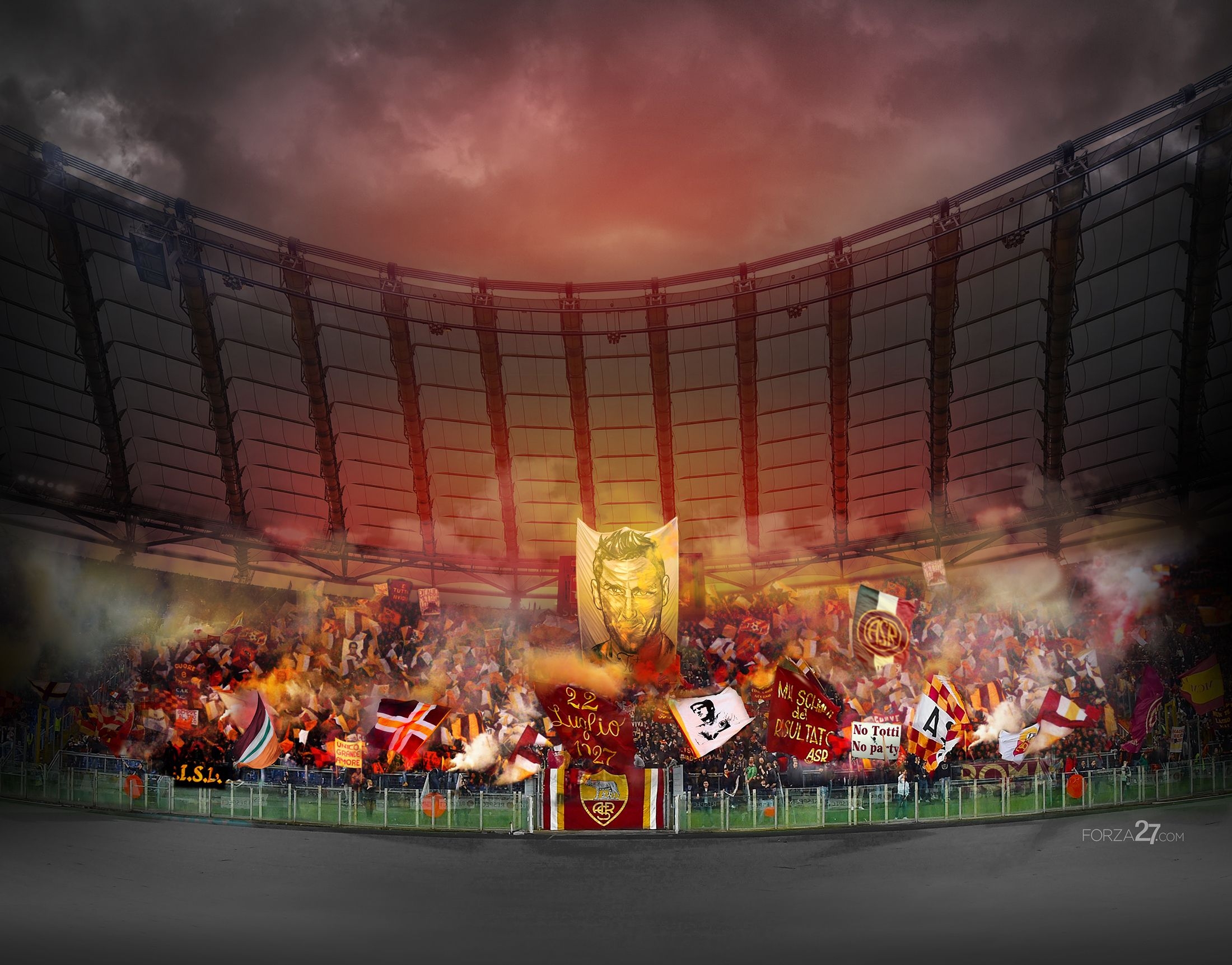 2200x1730 Avanti Curva Sud Roma, Desktop