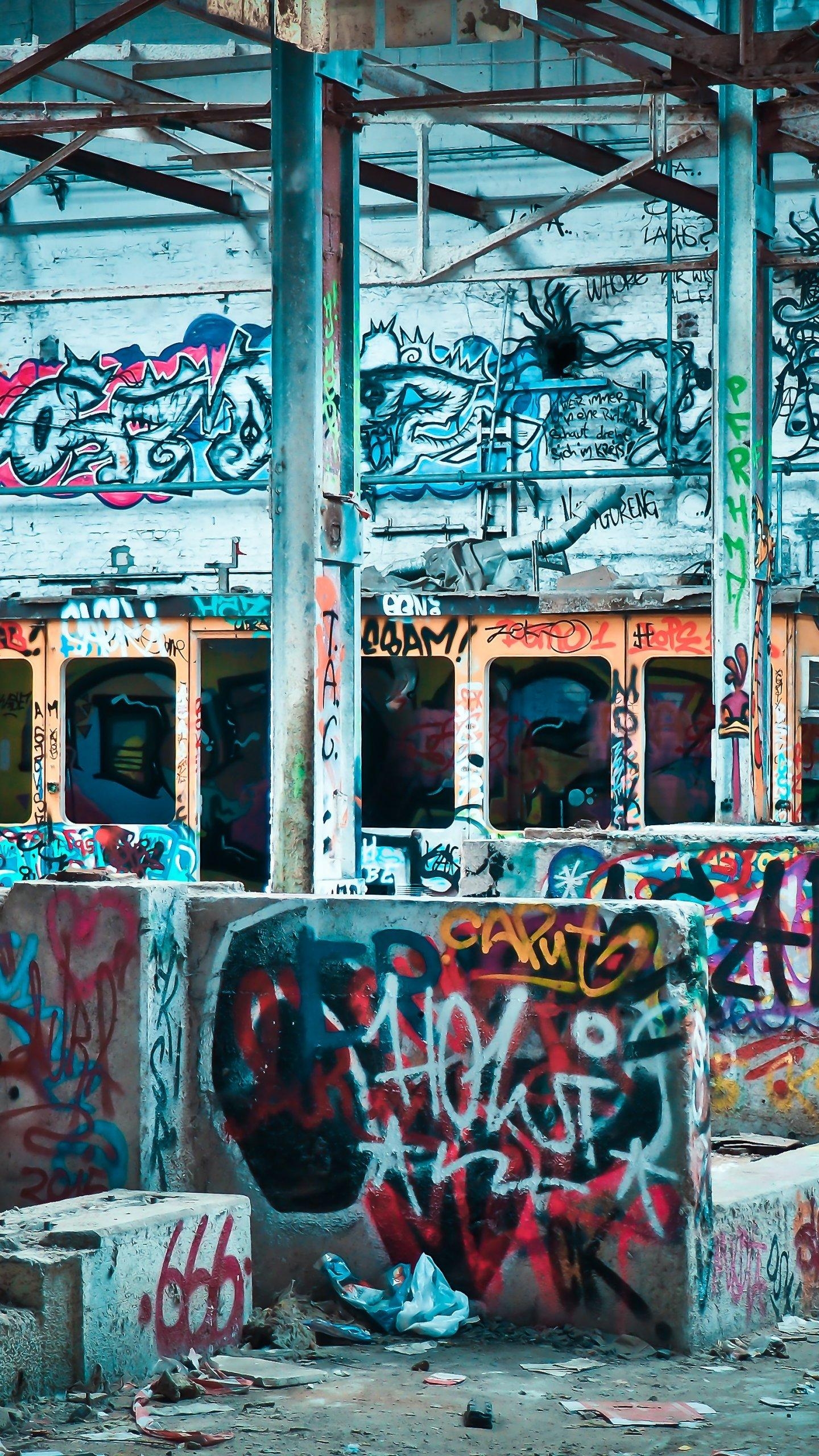 1440x2560 Graffiti Tags Wallpaper, Android & Desktop Background, Phone