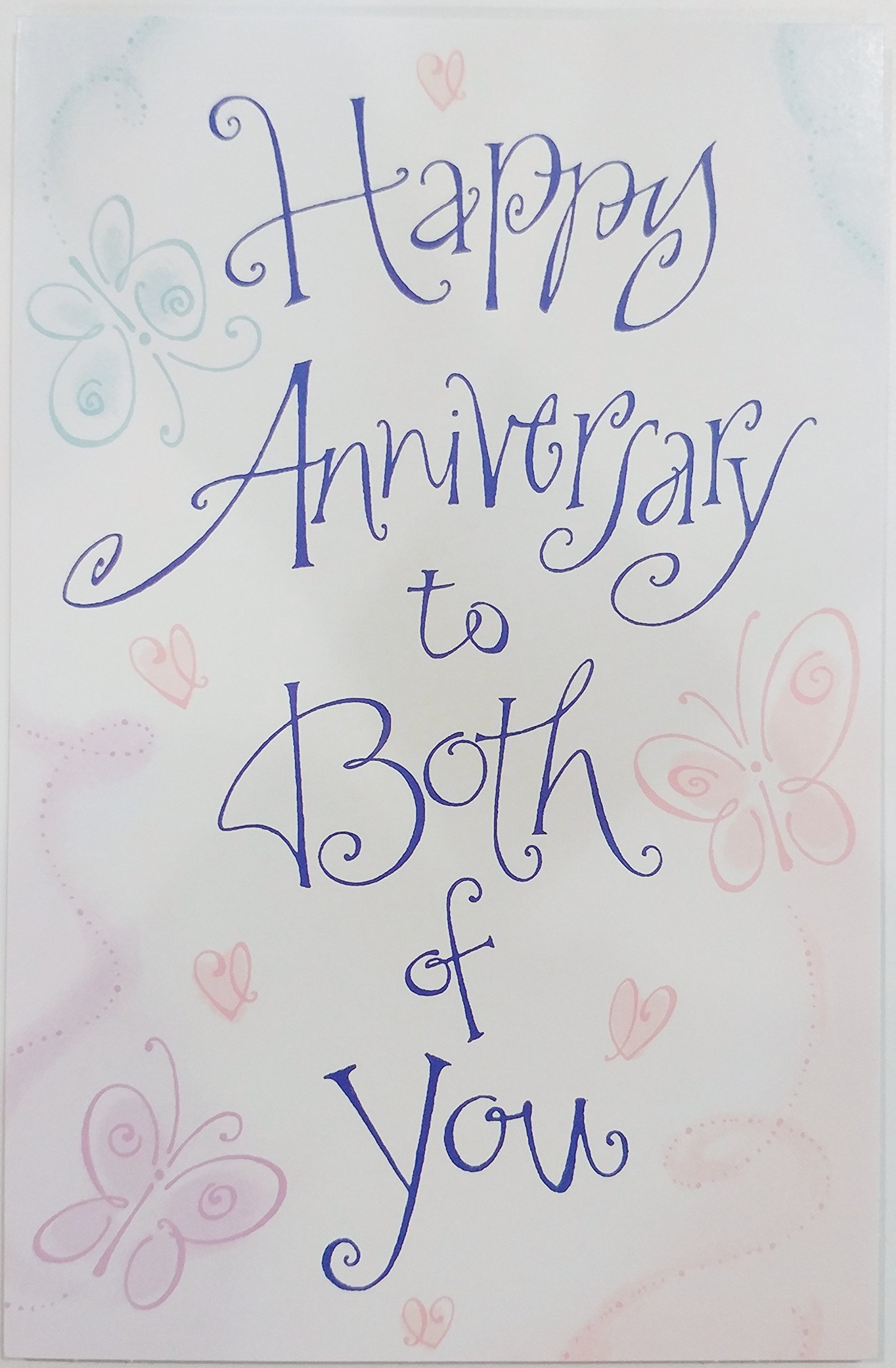 1680x2560 Amazon.com, Happy Anniversary to Both of YouButterflies for Wife Husband Couple Greeting Card, Office Products, Phone