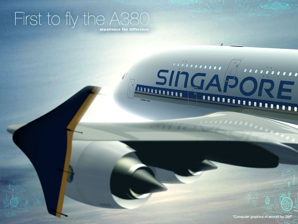 1030x770 Singapore Airlines First to fly the A380 wallpaper. Singapore airlines, International flight tickets, Book flight tickets, Desktop