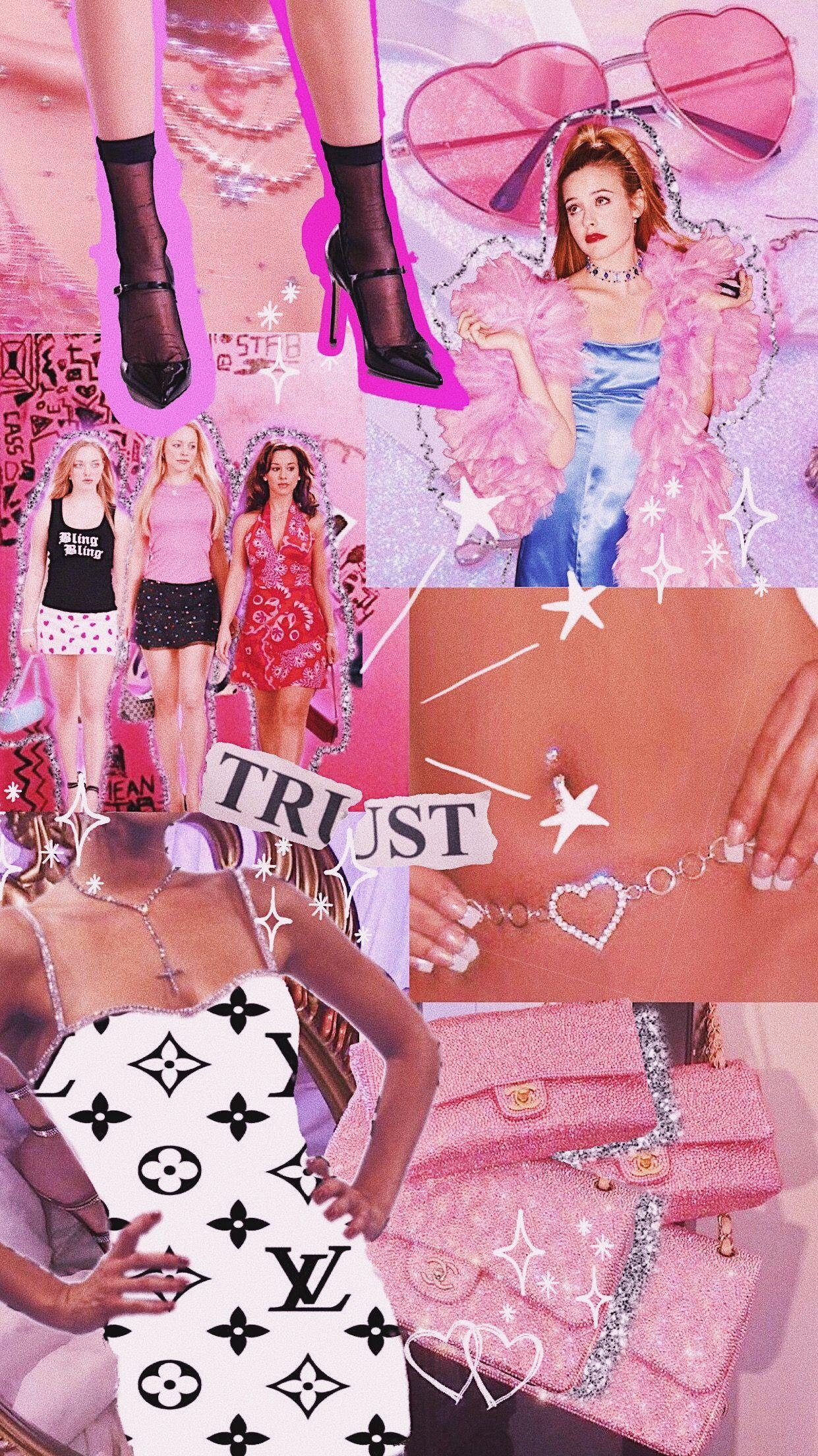 1250x2210 mean girls clueless Louis Vuitton 2000s aesthetic wallpaper, Phone