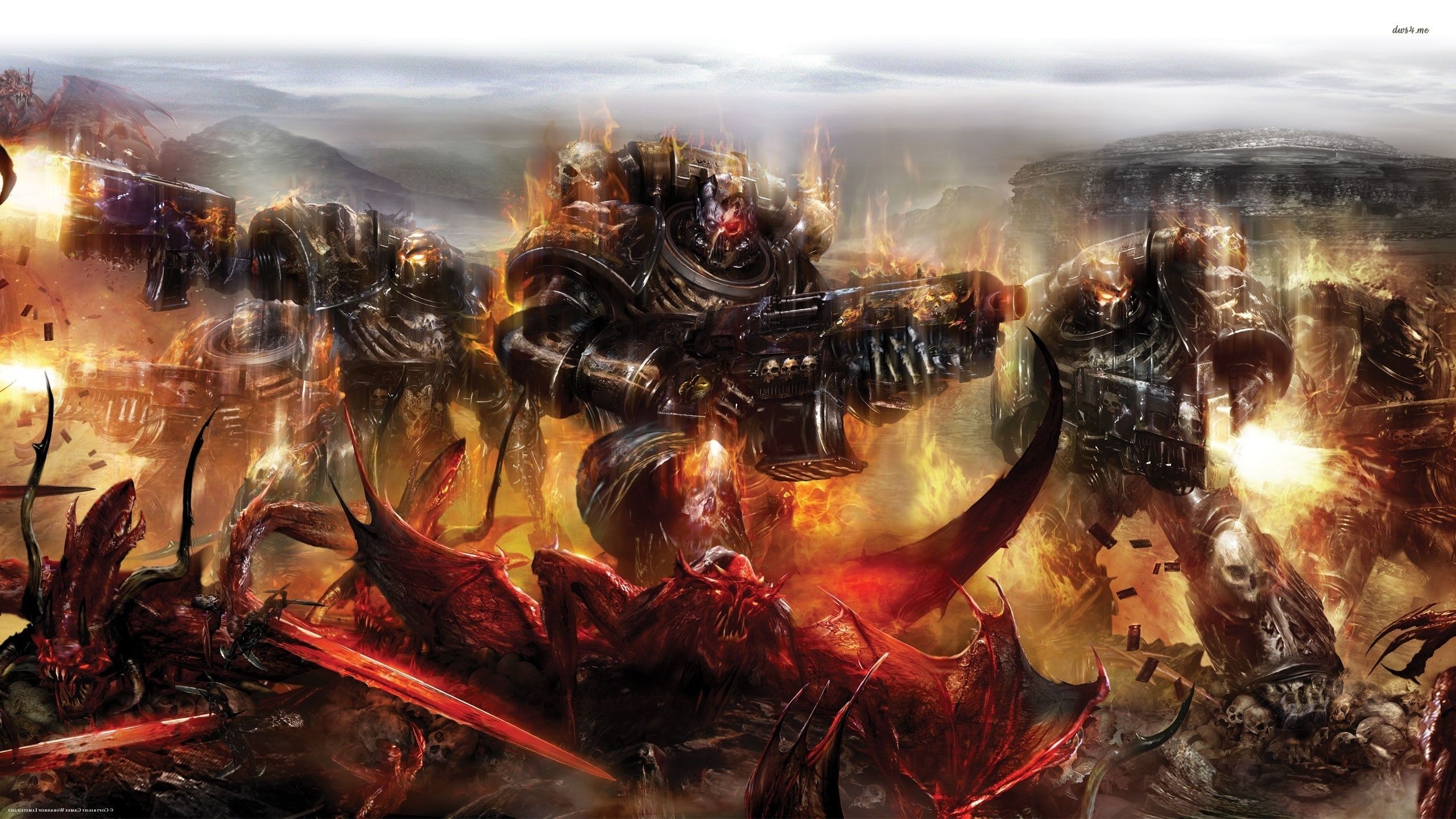 2560x1440 Legion of the damned marching on HD. Warhammer, Warhammer 40k, Warhammer art, Desktop