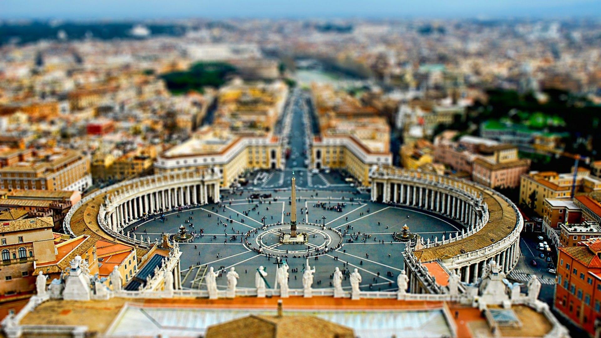 1920x1080 Simply: Rome Cityscapes Tilt Shift Vatican City, Desktop