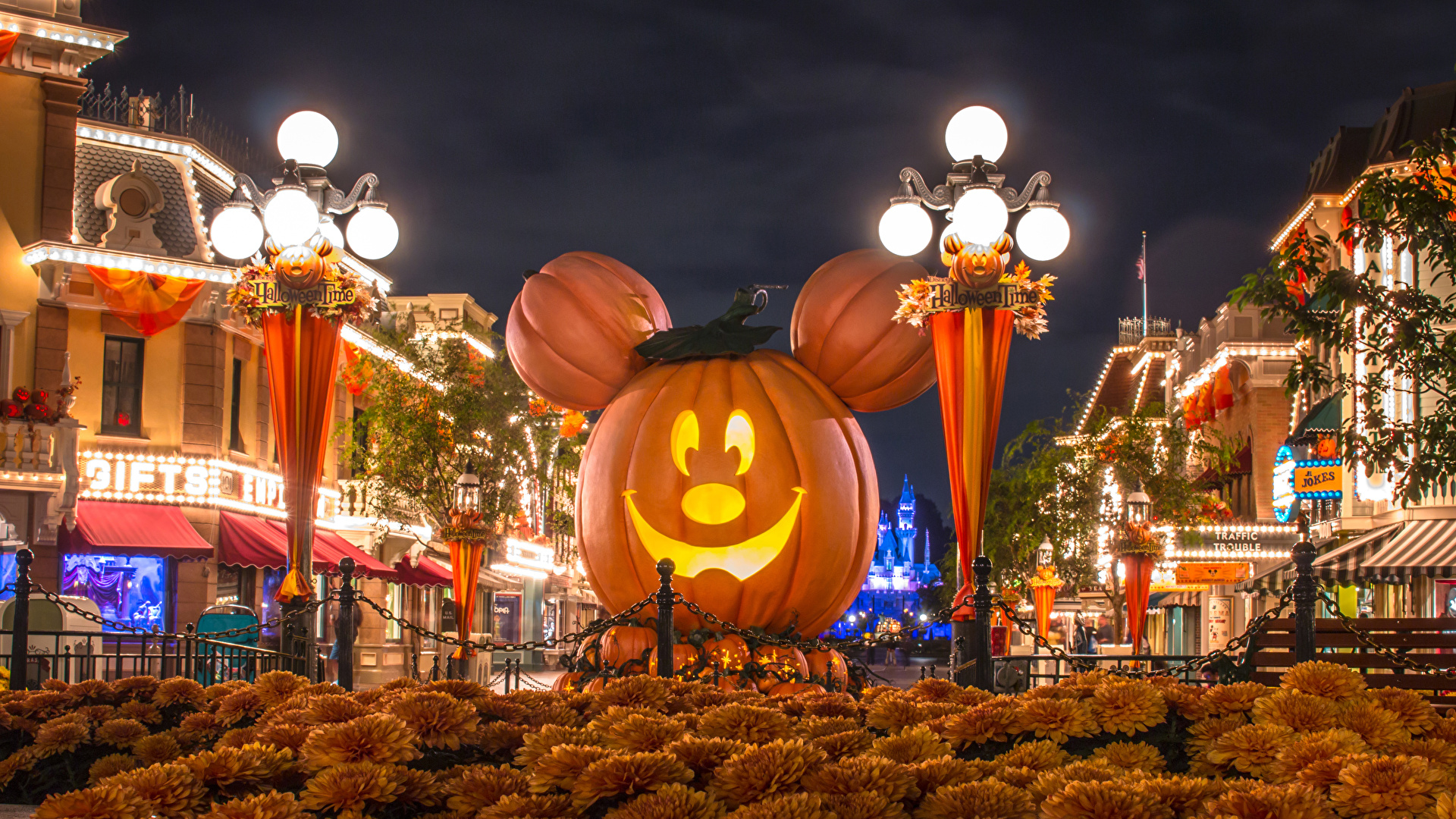 1920x1080 Picture Anaheim California Disneyland USA Pumpkin, Desktop