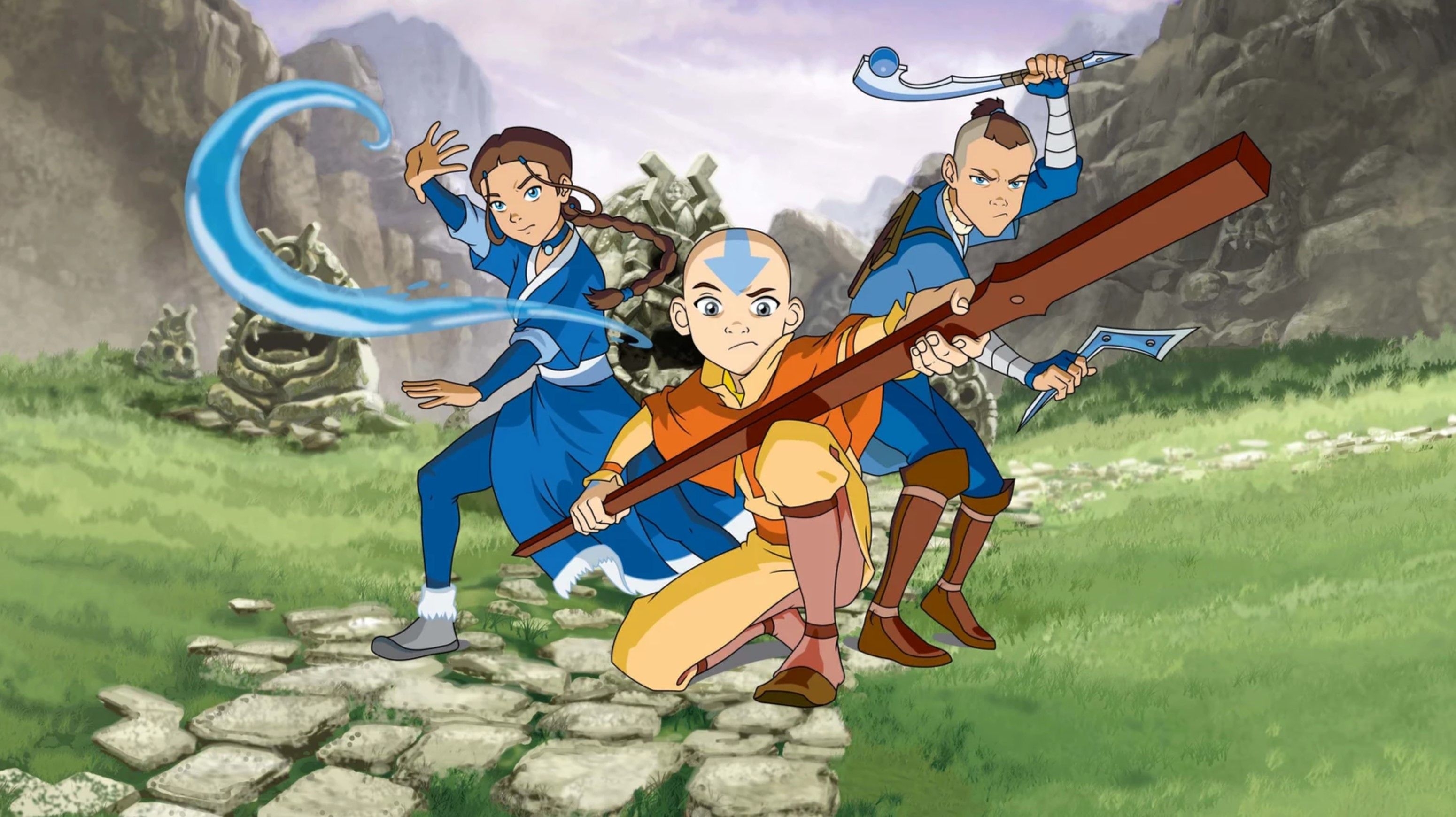 3100x1740 Aang, Katara, and Sokka Wallpaper, Desktop