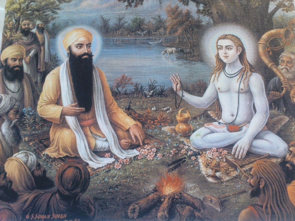 1030x770 Guru Ram Das Ji & Baba Sri Chand- Painting. This picture wa, Desktop