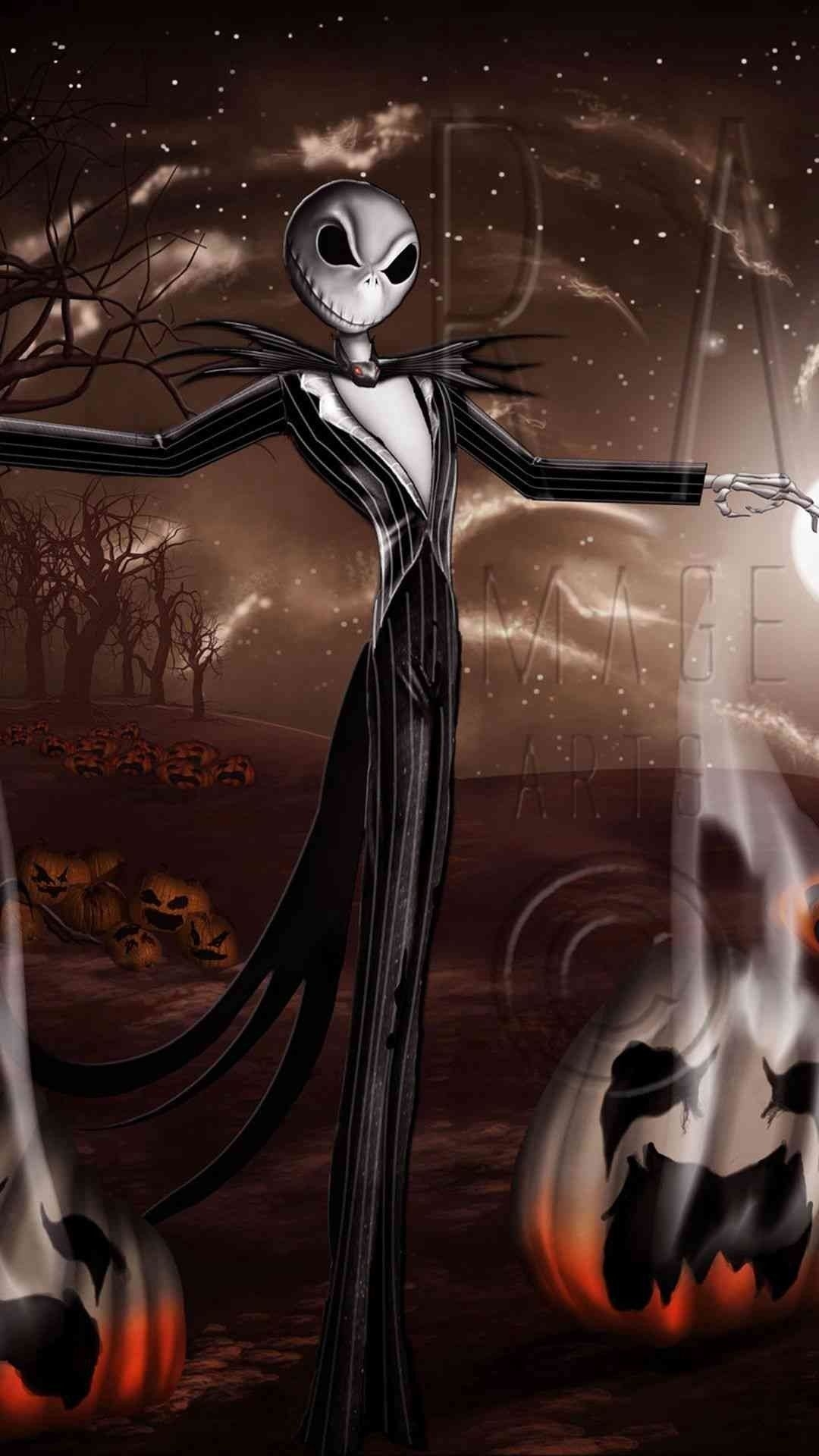 1080x1920 1080x Crazy Jack Skellington Pumpkin 2014 Halloween Before Christmas Wallpaper Jack Skellington, Phone