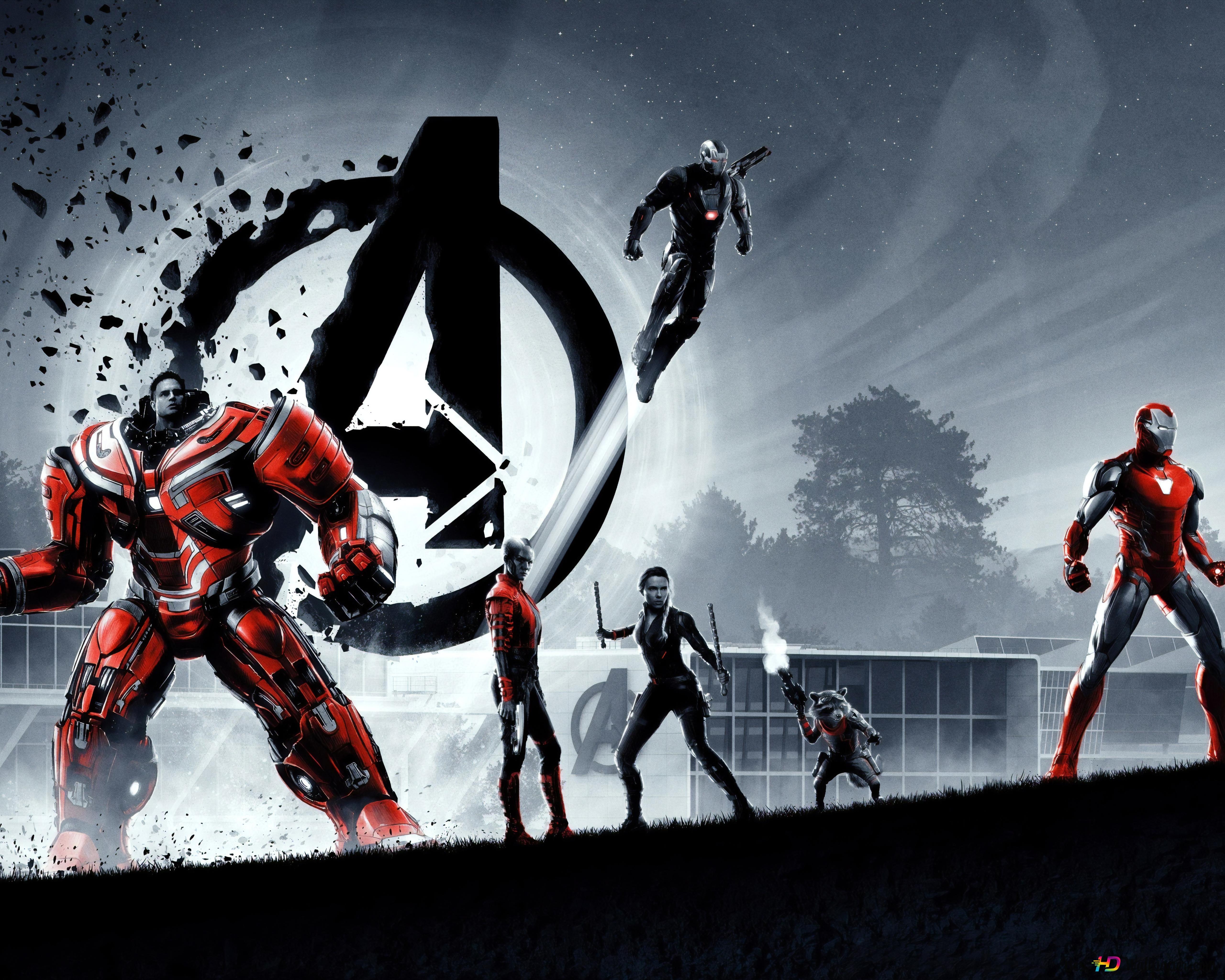 5120x4100 Avengers: Endgame Banner, Nebula, Black Widow, Rocket, War Machine & Iron Man 8K wallpaper download, Desktop