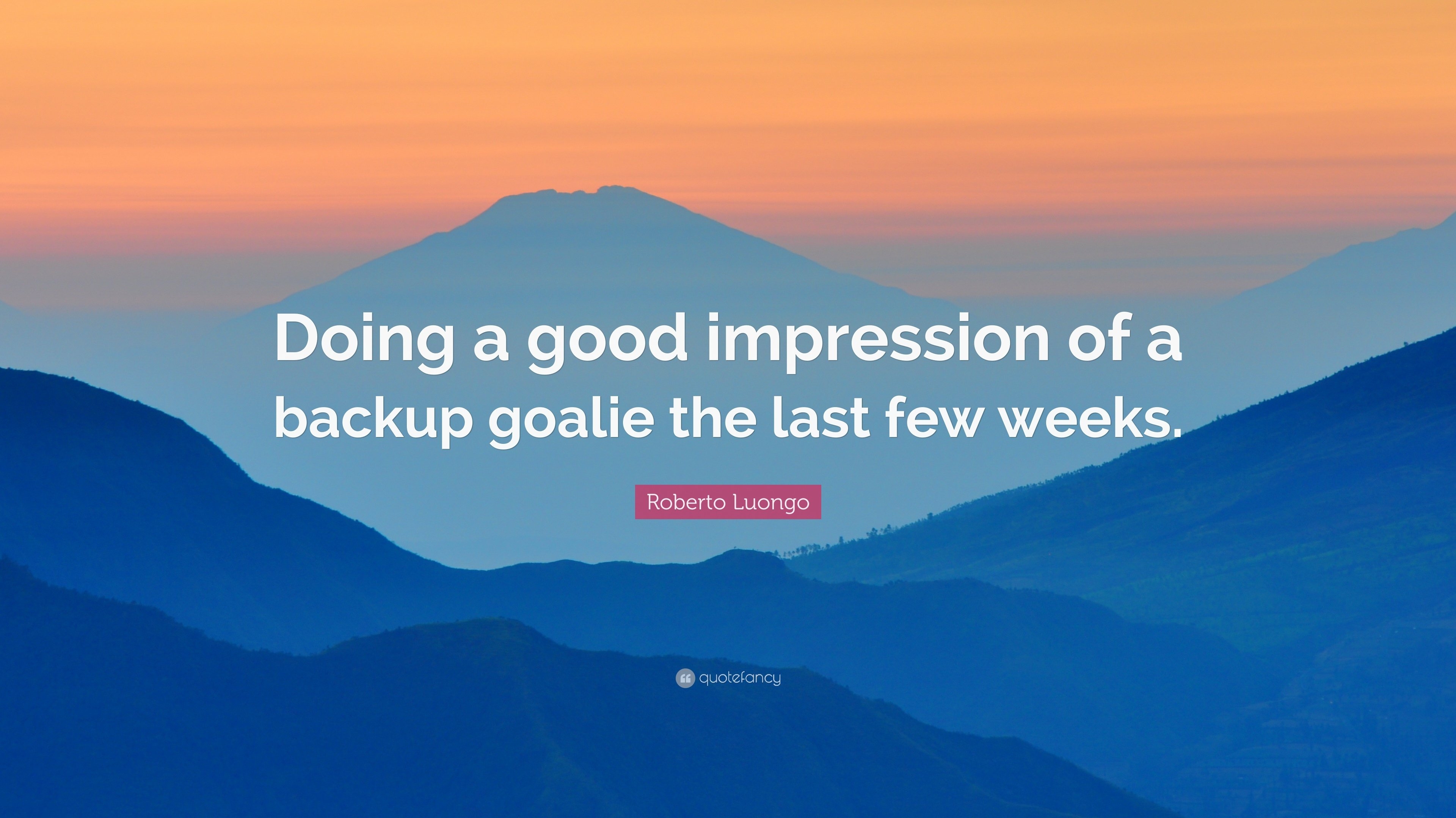 3840x2160 Roberto Luongo Quote: “Doing a good impression of a backup goalie, Desktop