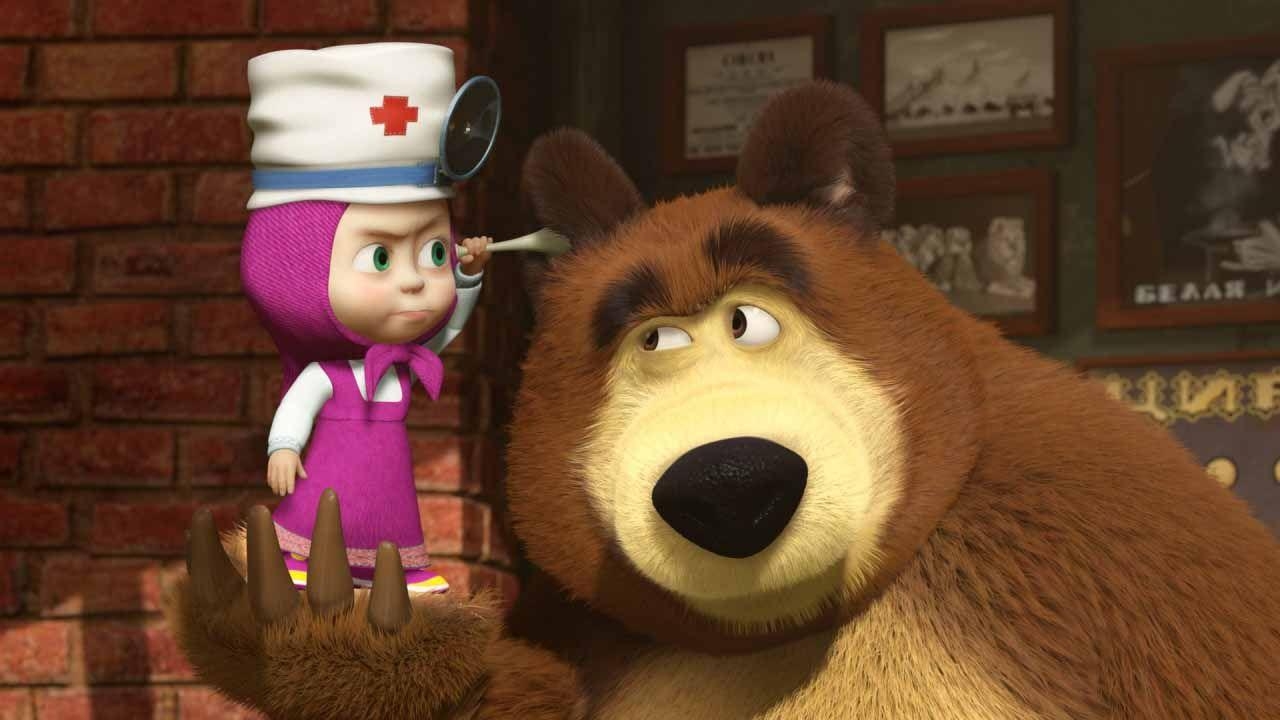 1280x720 Masha and the Bear HD Wallpaper. Cartoon. HD, Desktop