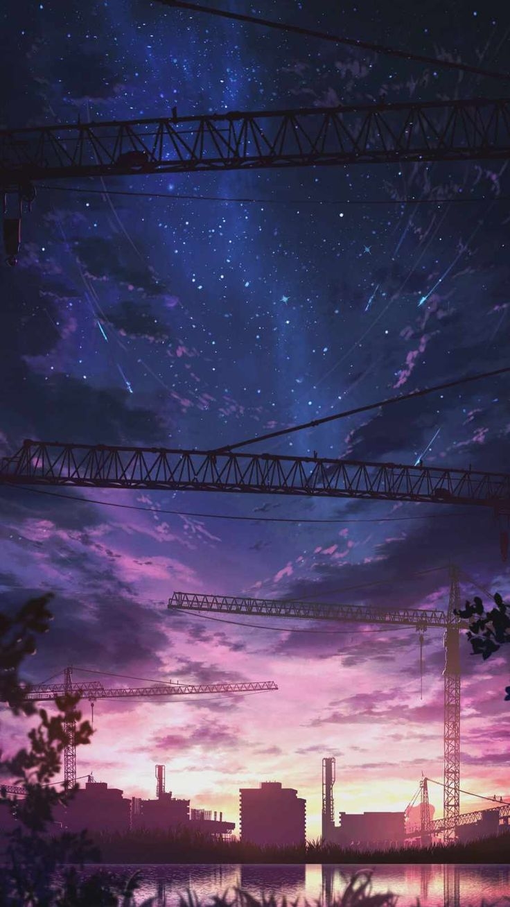 740x1310 City Construction Anime IPhone Wallpaper Wallpaper, iPhone Wallpaper. Anime scenery wallpaper, Anime background wallpaper, Fantasy art landscapes, Phone