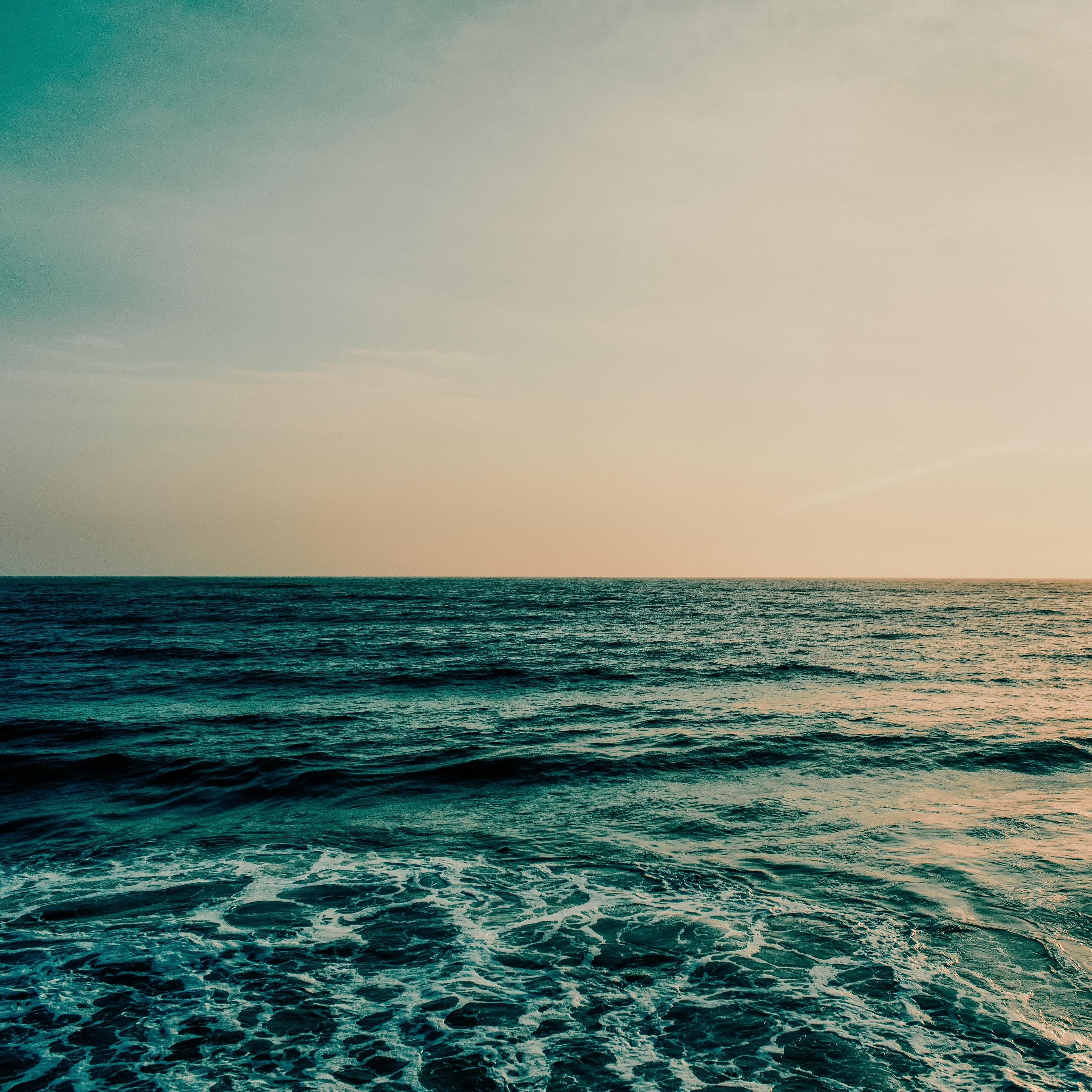 2780x2780 Download wallpaper  ocean, sea, horizon, water, foam, waves, Phone