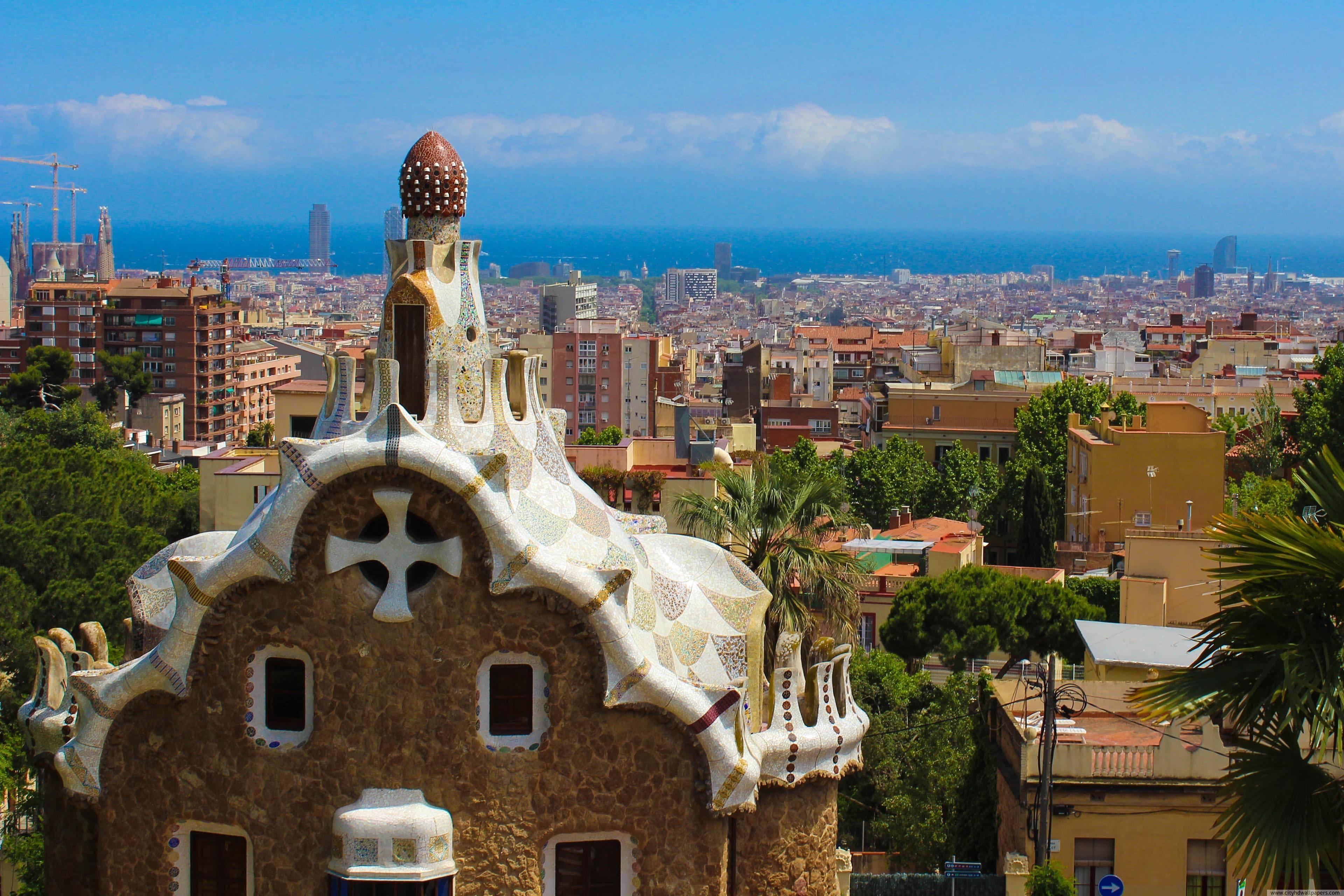 3840x2560 City Houses scenery of Barcelona city, Desktop