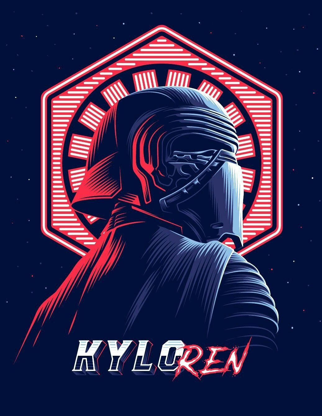 1040x1340 Star Wars Retro Wave, Phone