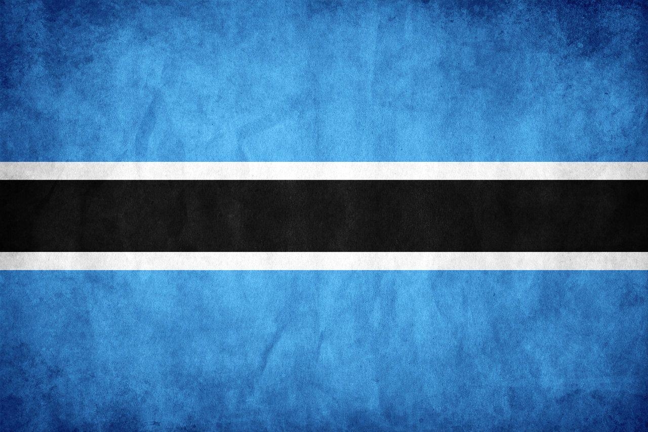 1280x860 Flag of Botswana, the Symbol of Water Source and Farming, Desktop